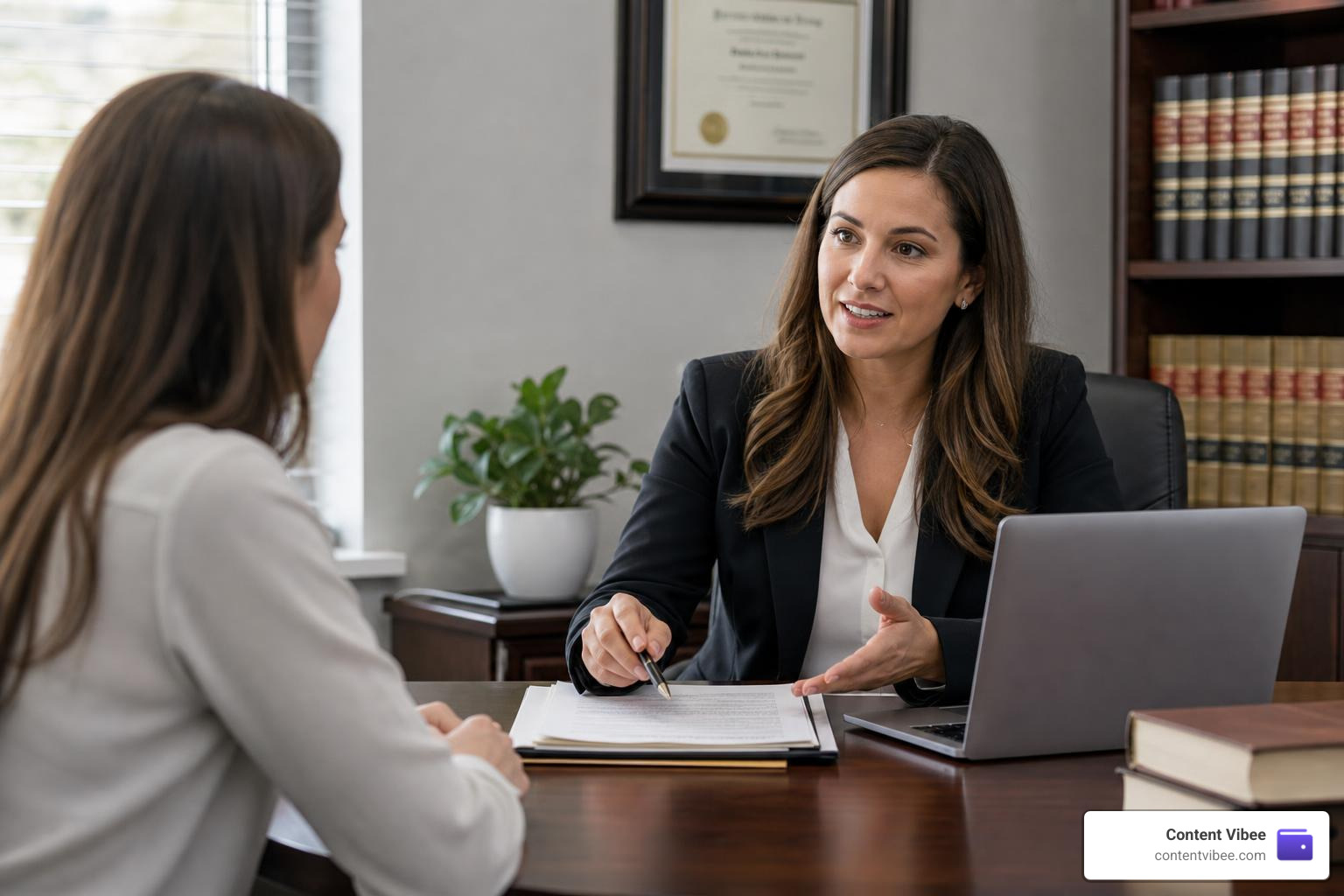 attorney consultation explaining legal options