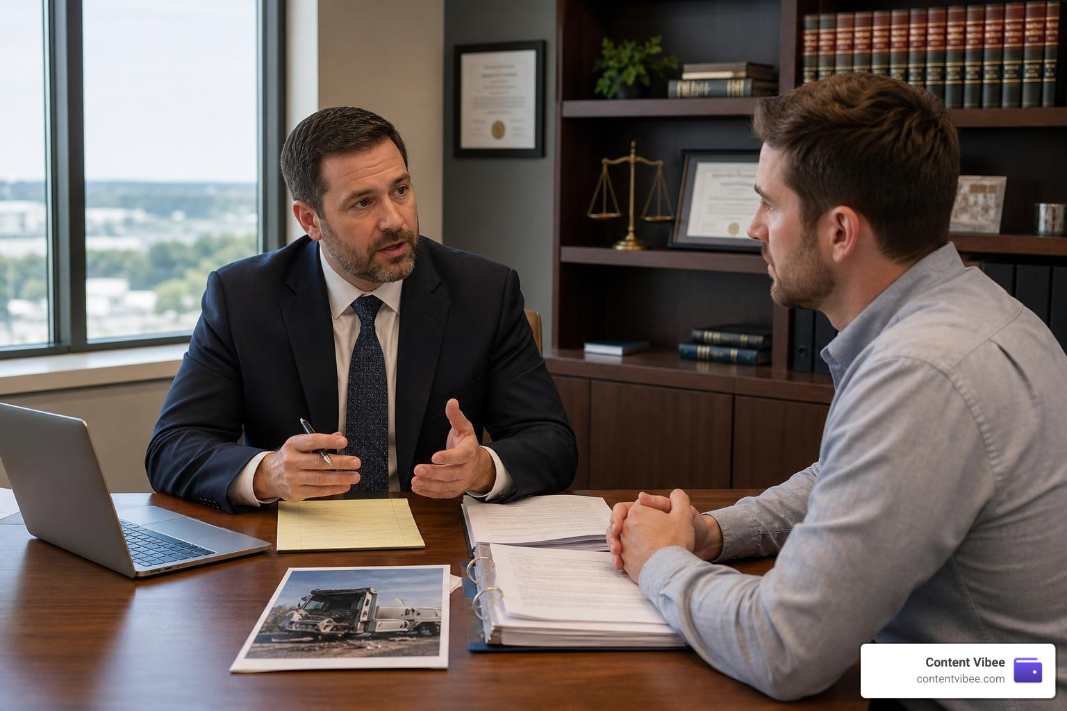 legal consultation with a truck accident attorney