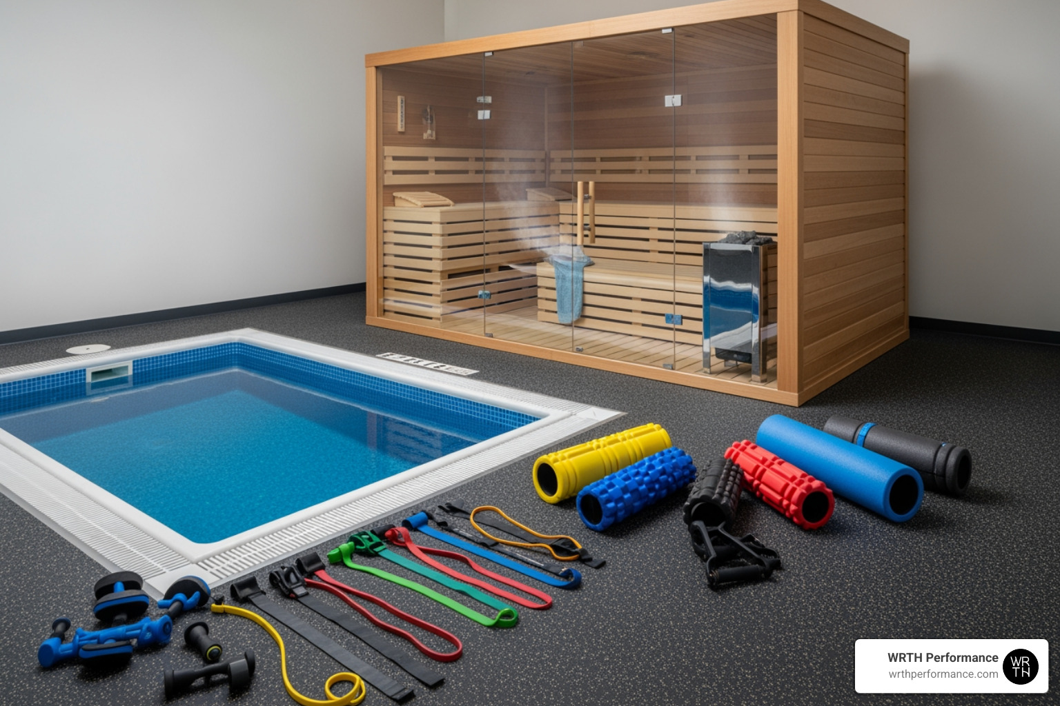 recovery suite with sauna cold plunge and mobility tools recovery suite with sauna cold plunge and mobility tools