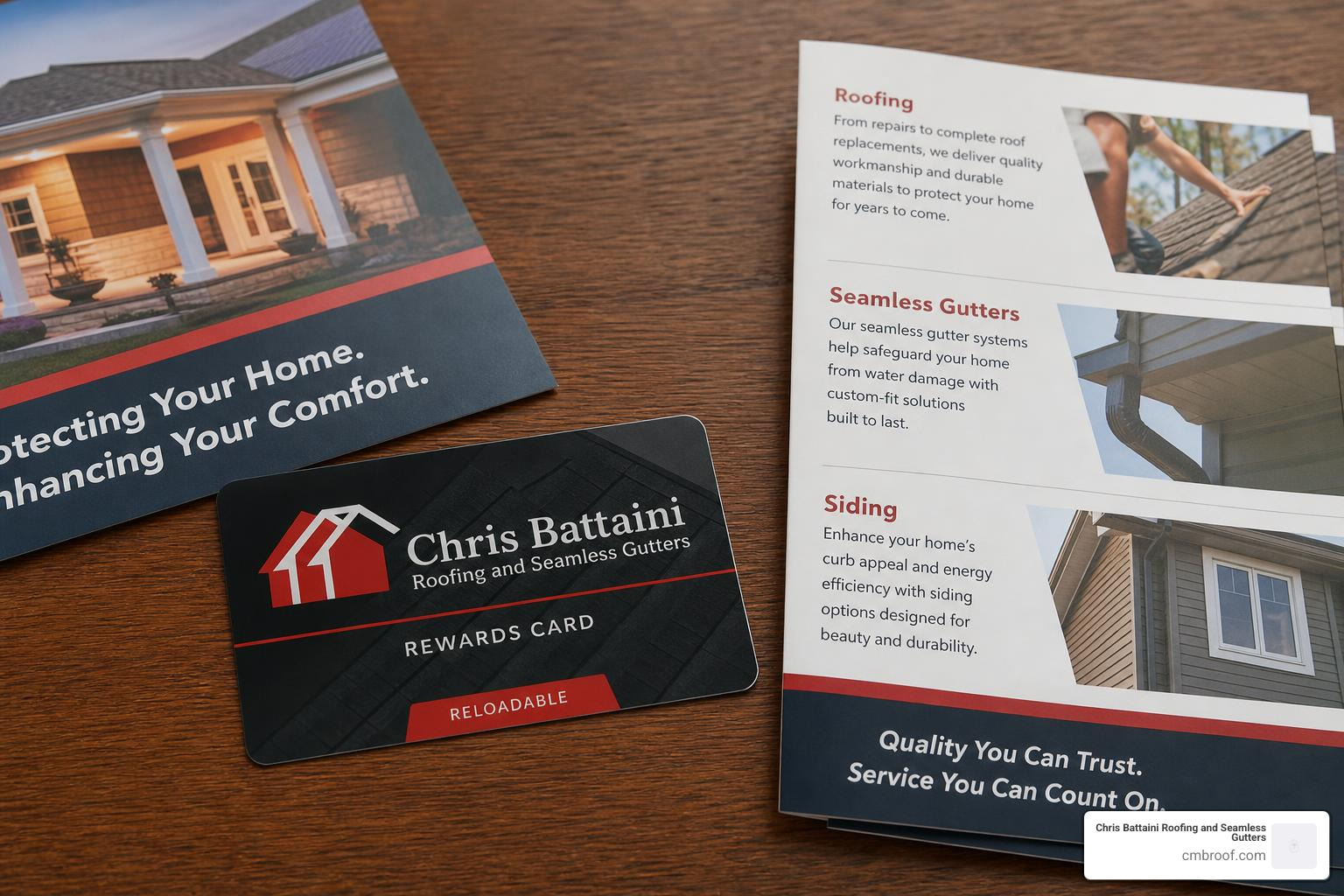 reloadable rewards card and marketing materials