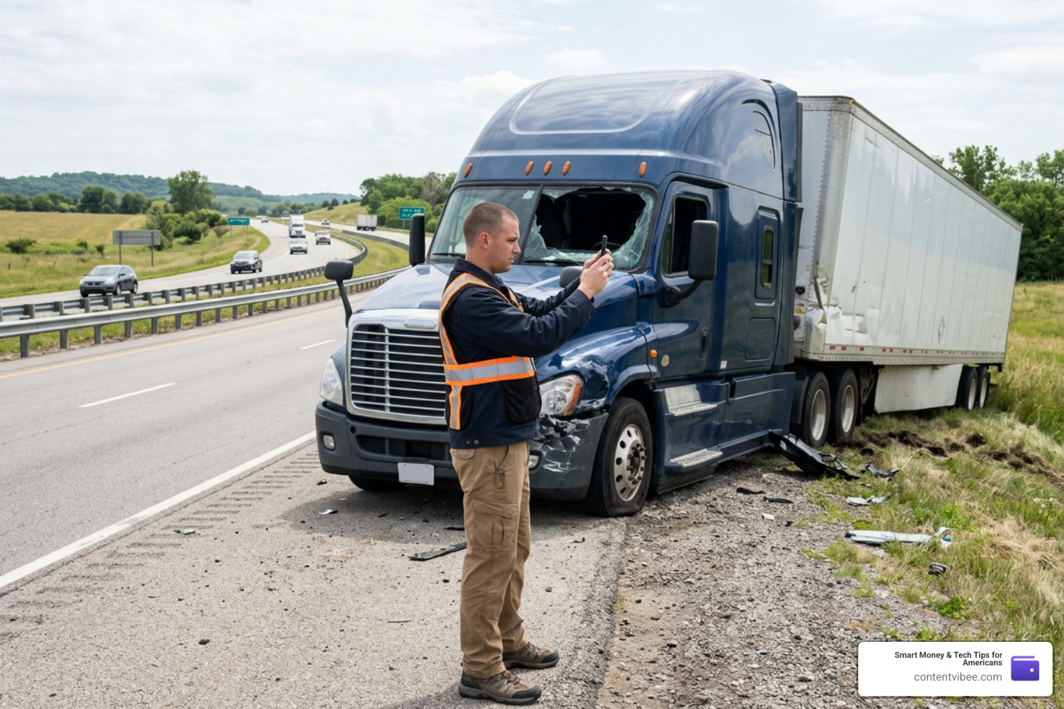 documenting a commercial vehicle accident scene