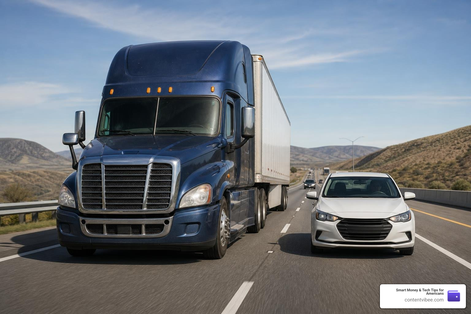 commercial truck vs passenger car comparison