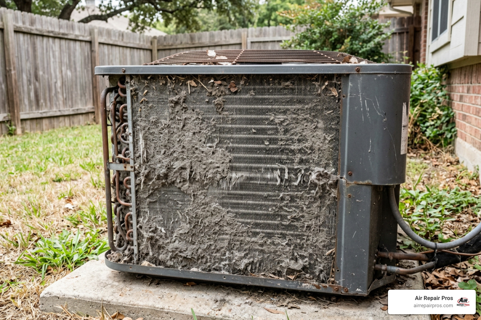dirty AC condenser coils