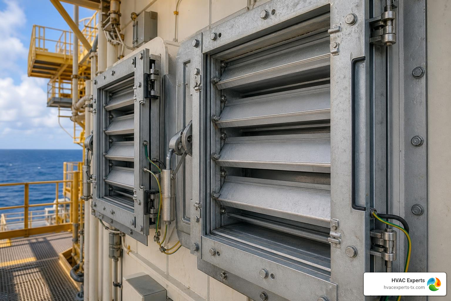 blast dampers in offshore HVAC ducts blast dampers in offshore HVAC ducts
