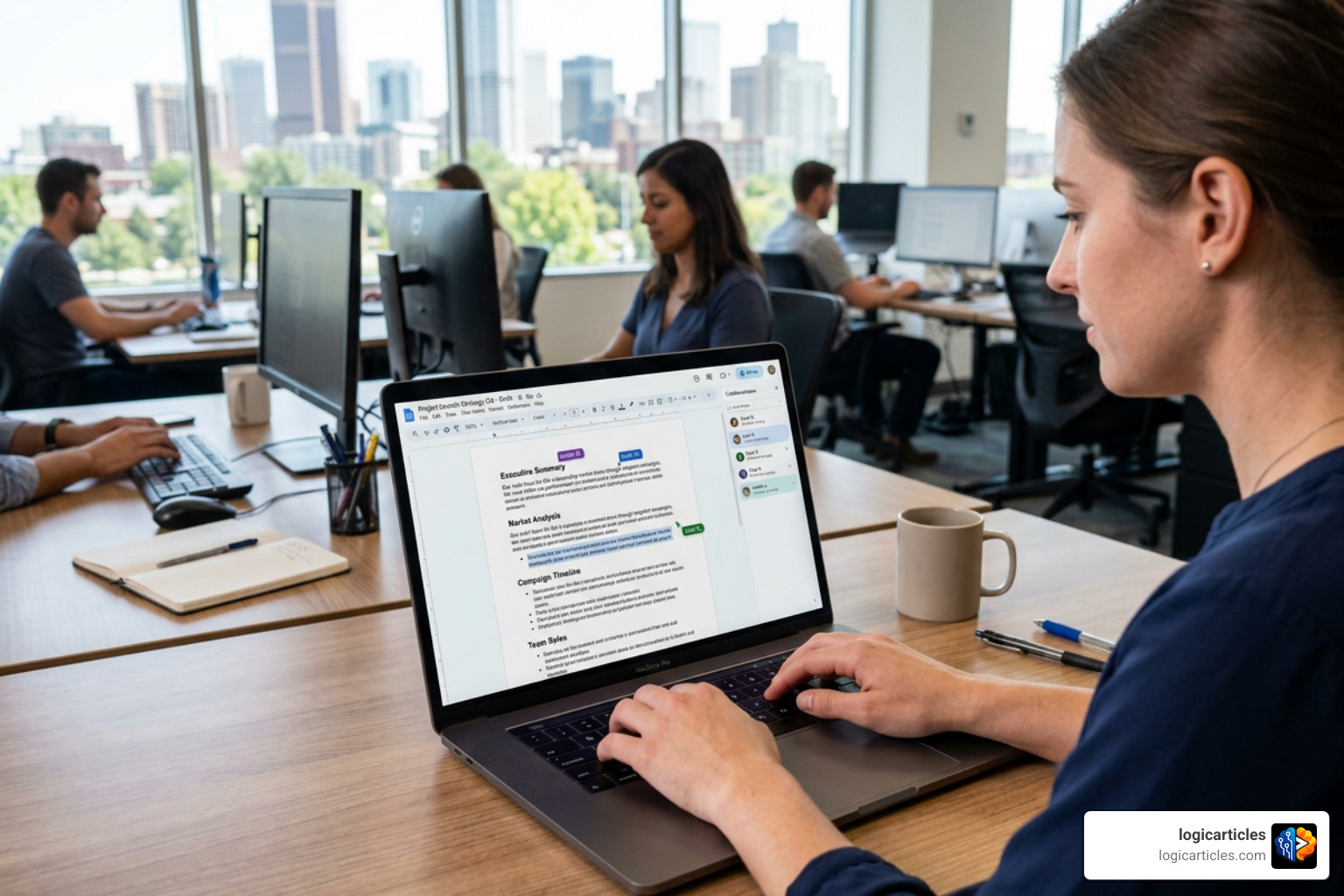 cloud collaboration tools on screen