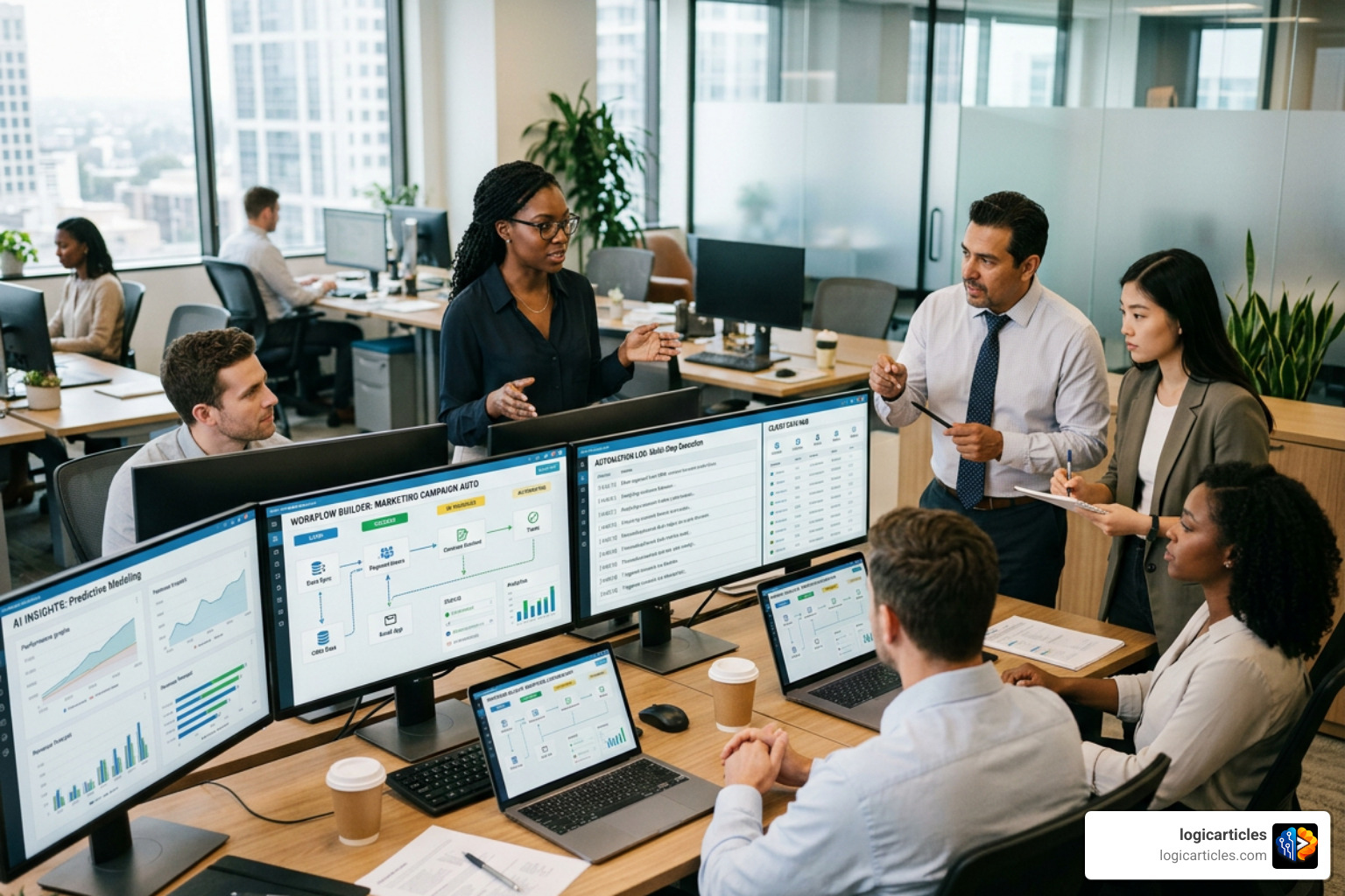 AI agent workflow automating multi-step tasks across business apps