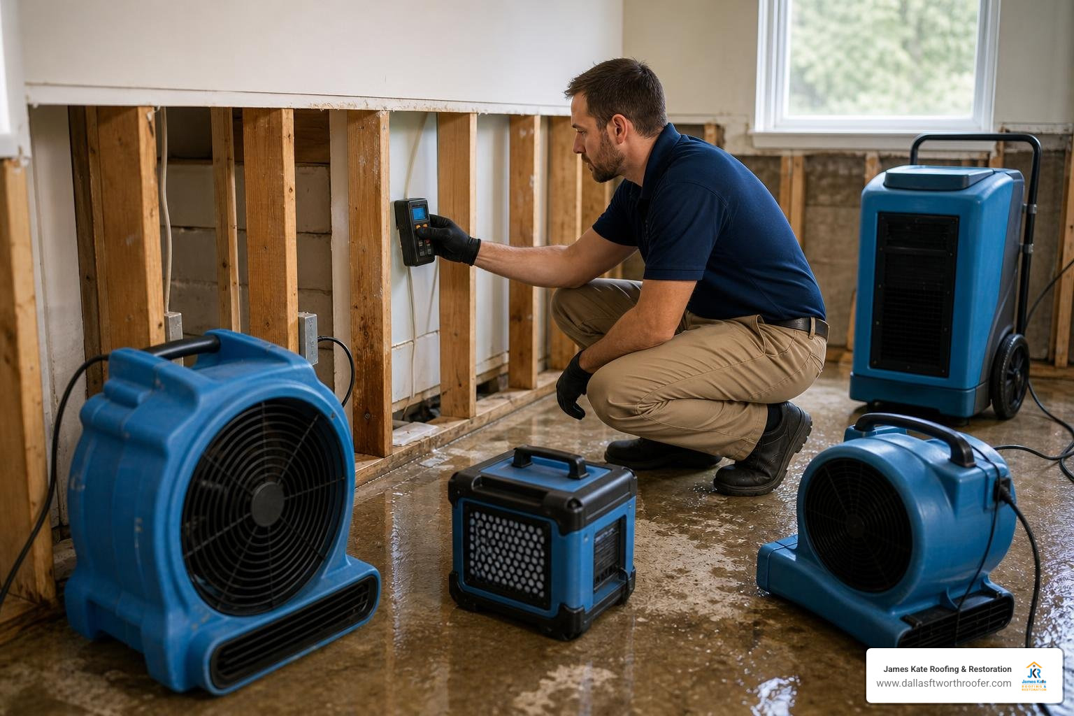 professional water extraction using high velocity tools and royal blue shirt professional water extraction using high velocity tools and royal blue shirt