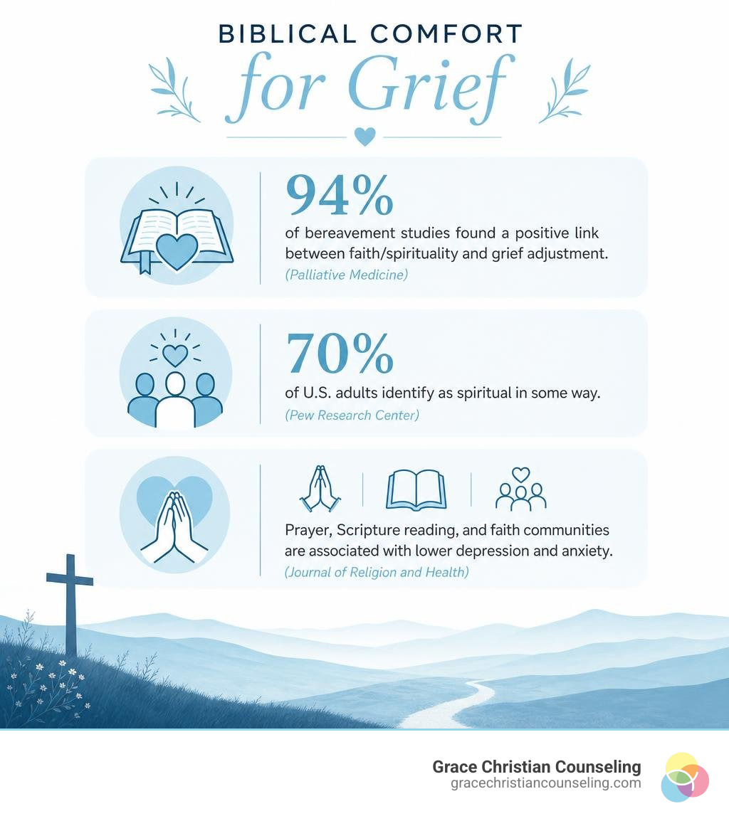 Biblical comfort for grief stastics