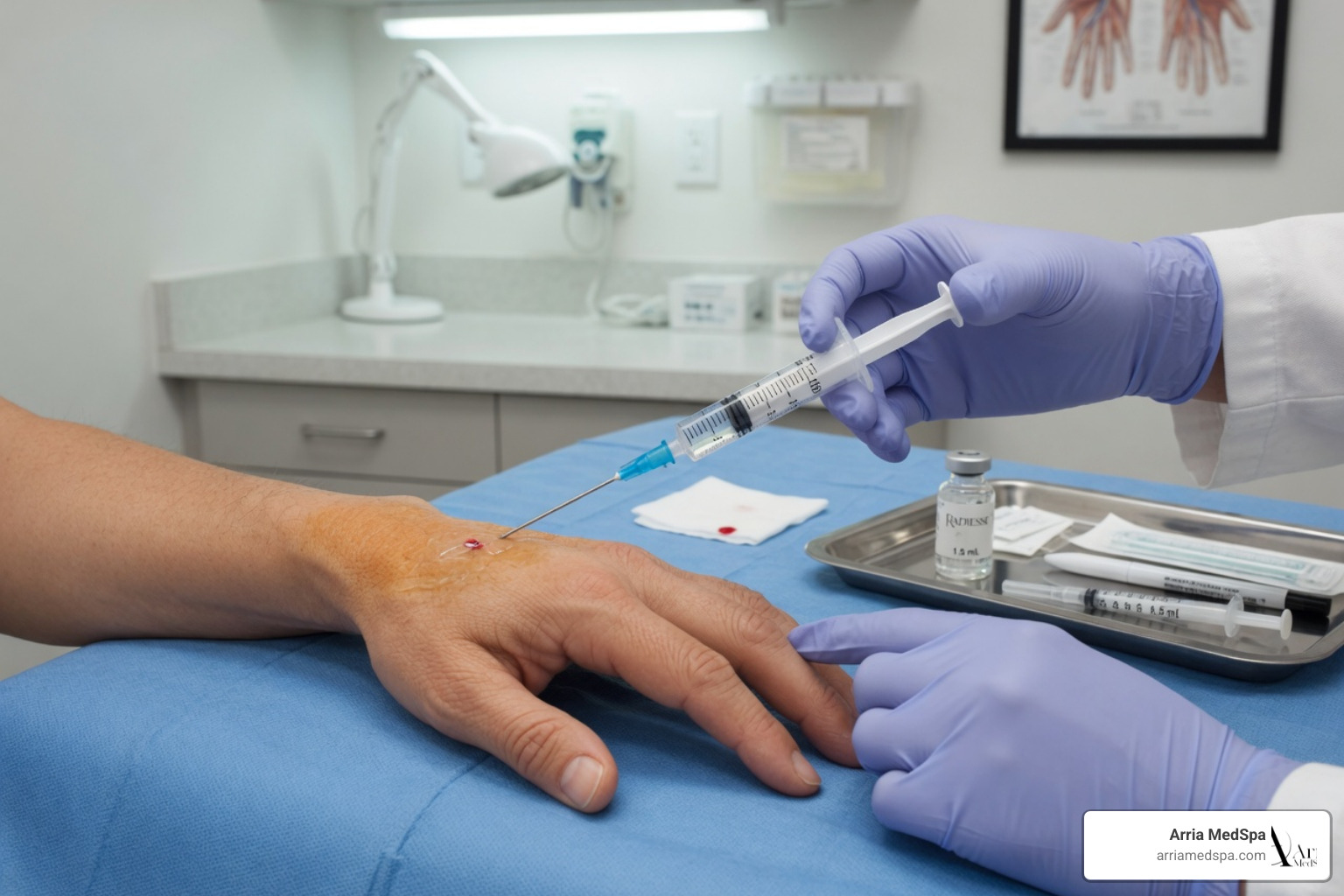 Injecting Radiesse On The Back Of The Hand Using A Precise Cannula Technique