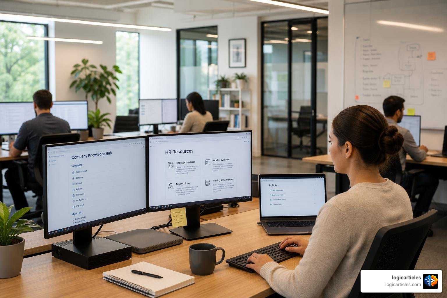 organized company knowledge hub