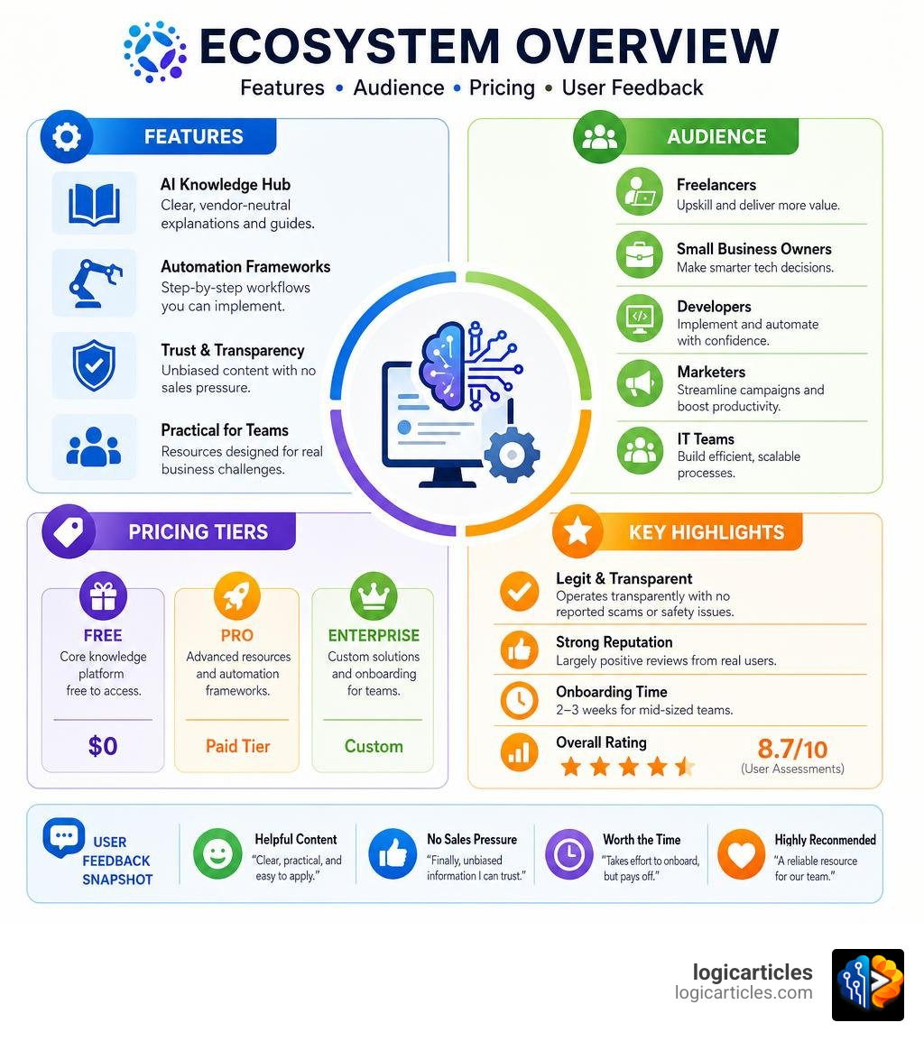 Droven.io ecosystem overview: features, audience, pricing tiers, and key user feedback infographic