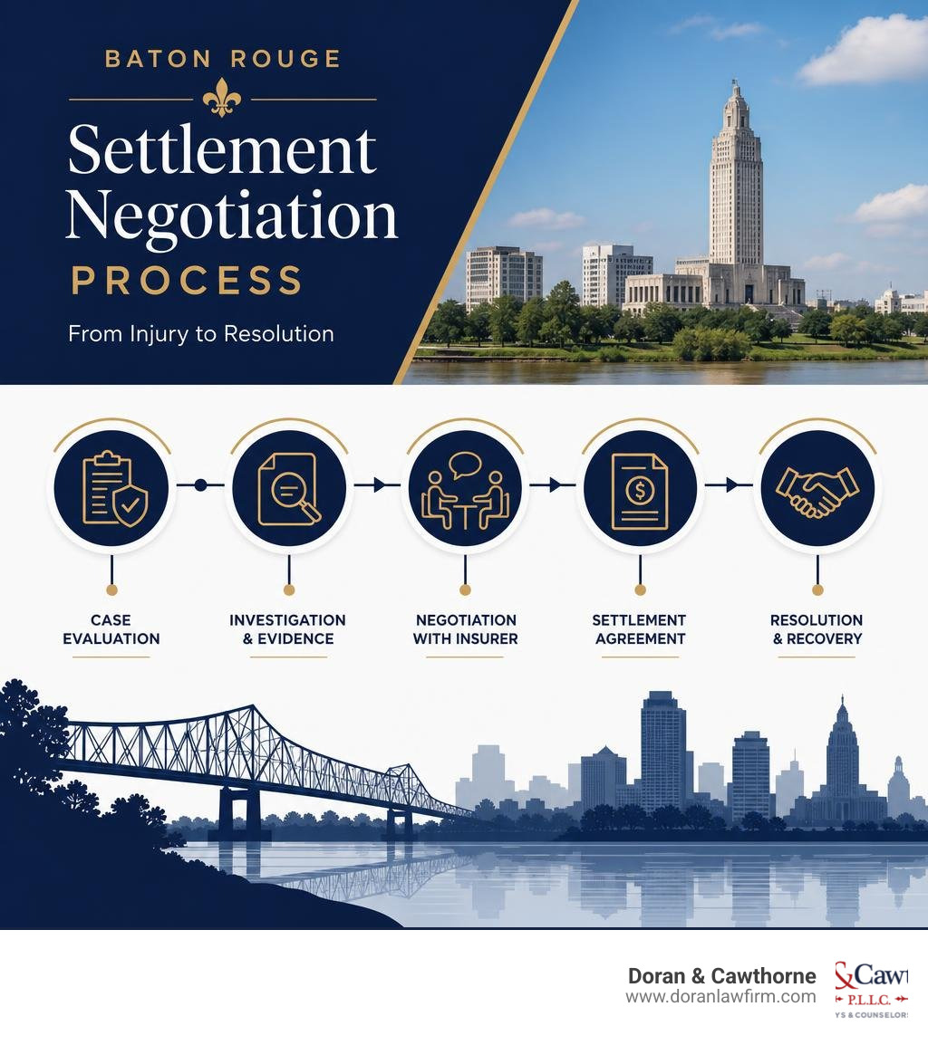 Infographic: Louisiana settlement negotiation timeline from accident to resolution Infographic: Louisiana settlement negotiation timeline from accident to resolution