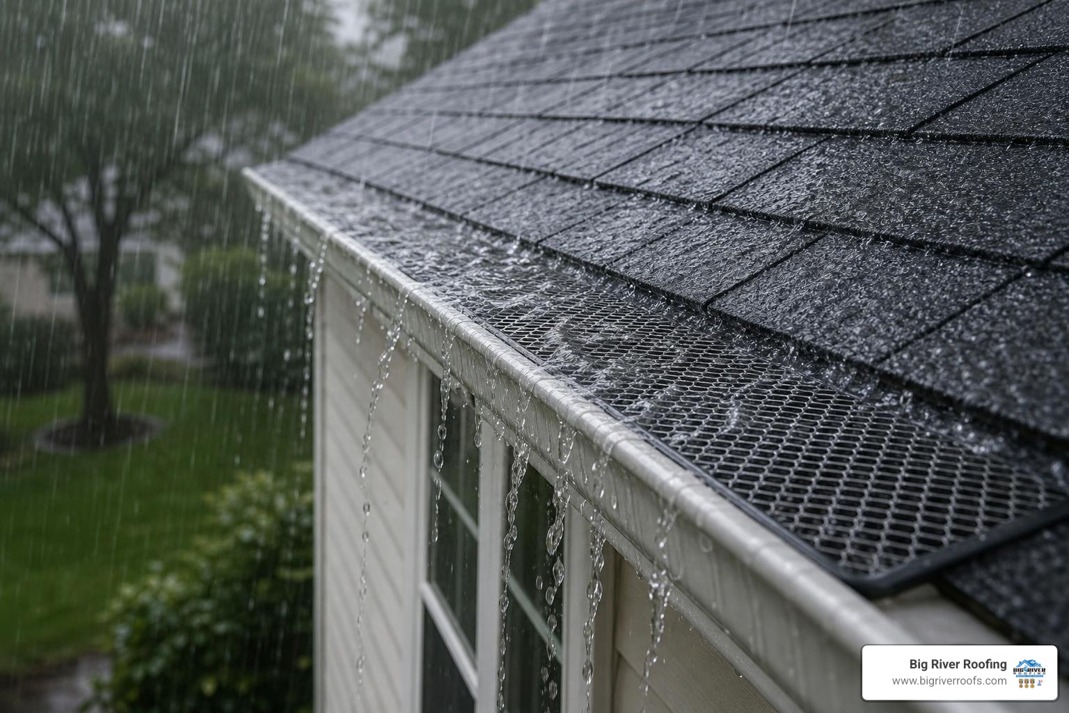 gutter guards during heavy rainfall gutter guards during heavy rainfall