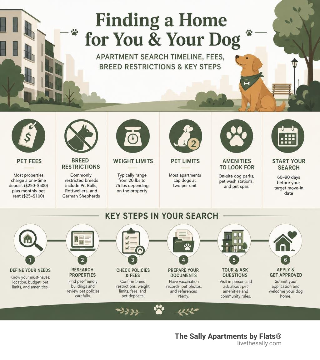 Infographic: pet-friendly apartment search timeline, fees, breed restrictions, and key steps infographic Infographic: pet-friendly apartment search timeline, fees, breed restrictions, and key steps infographic
