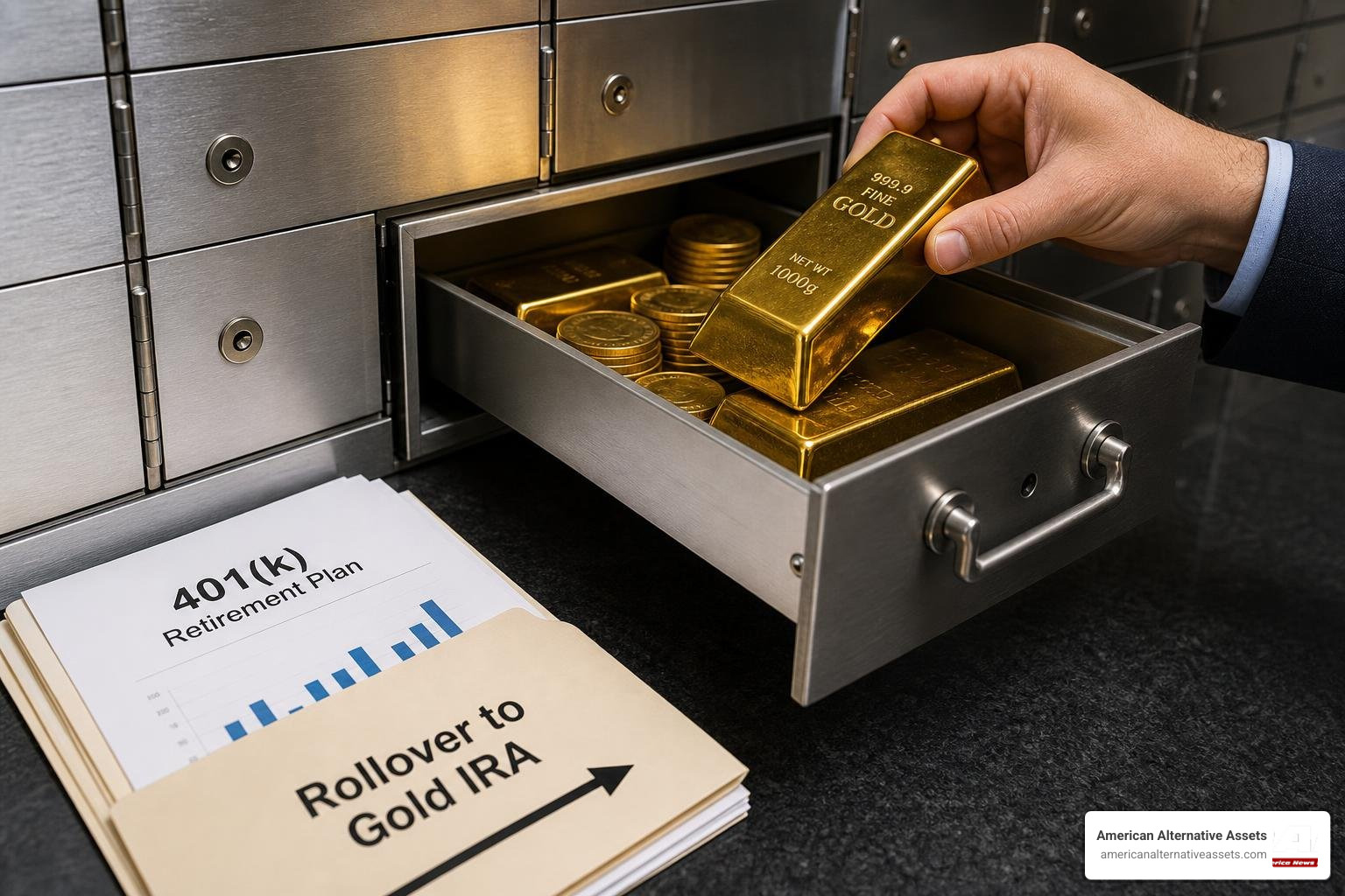 A secure transfer of retirement assets from paper to physical gold A secure transfer of retirement assets from paper to physical gold
