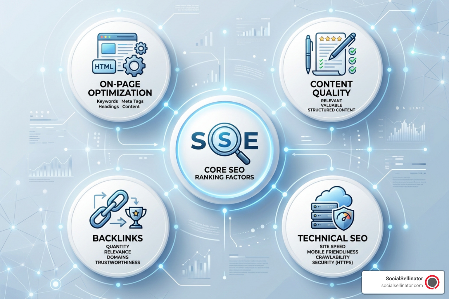 Core SEO Ranking Factors Diagram Core SEO Ranking Factors Diagram