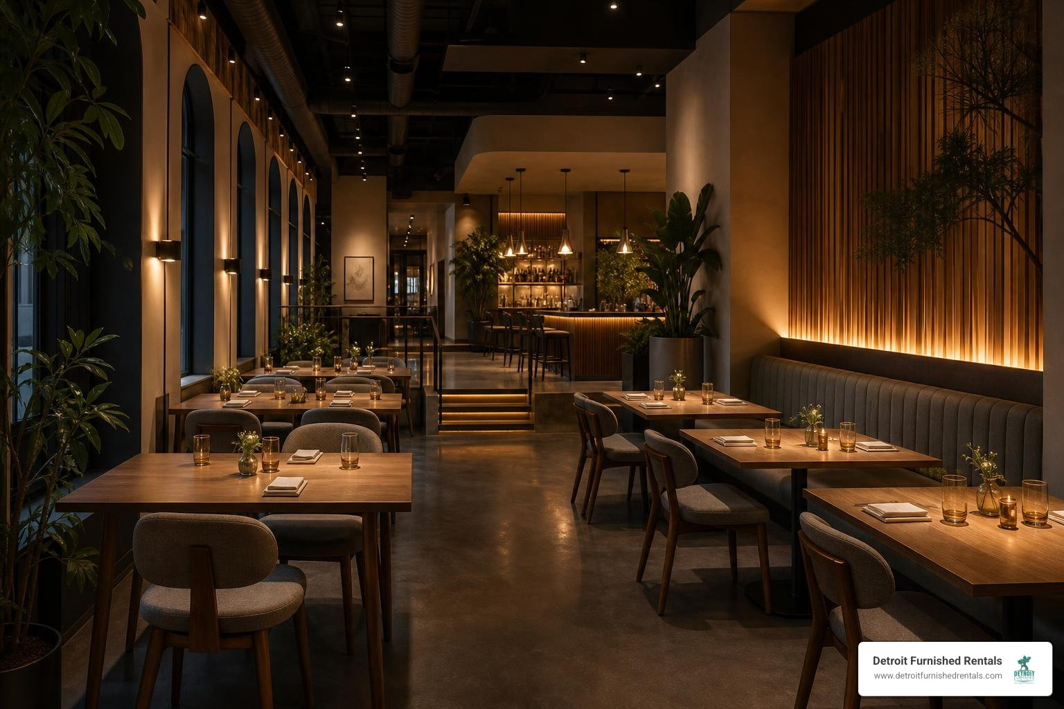 Freya restaurant interior in Detroit