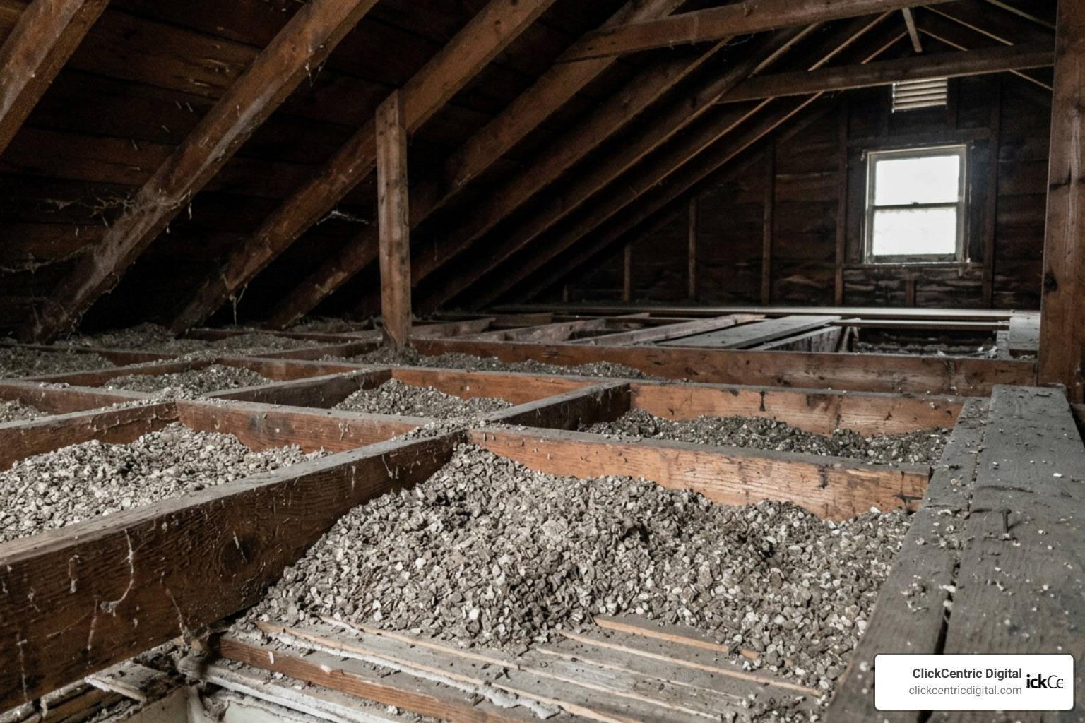 vermiculite insulation in a Grand Rapids attic