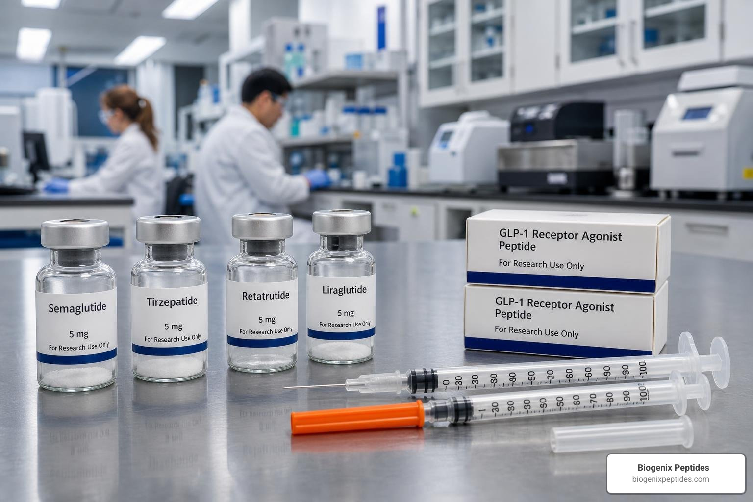GLP-1 receptor agonist generics affordable peptide research