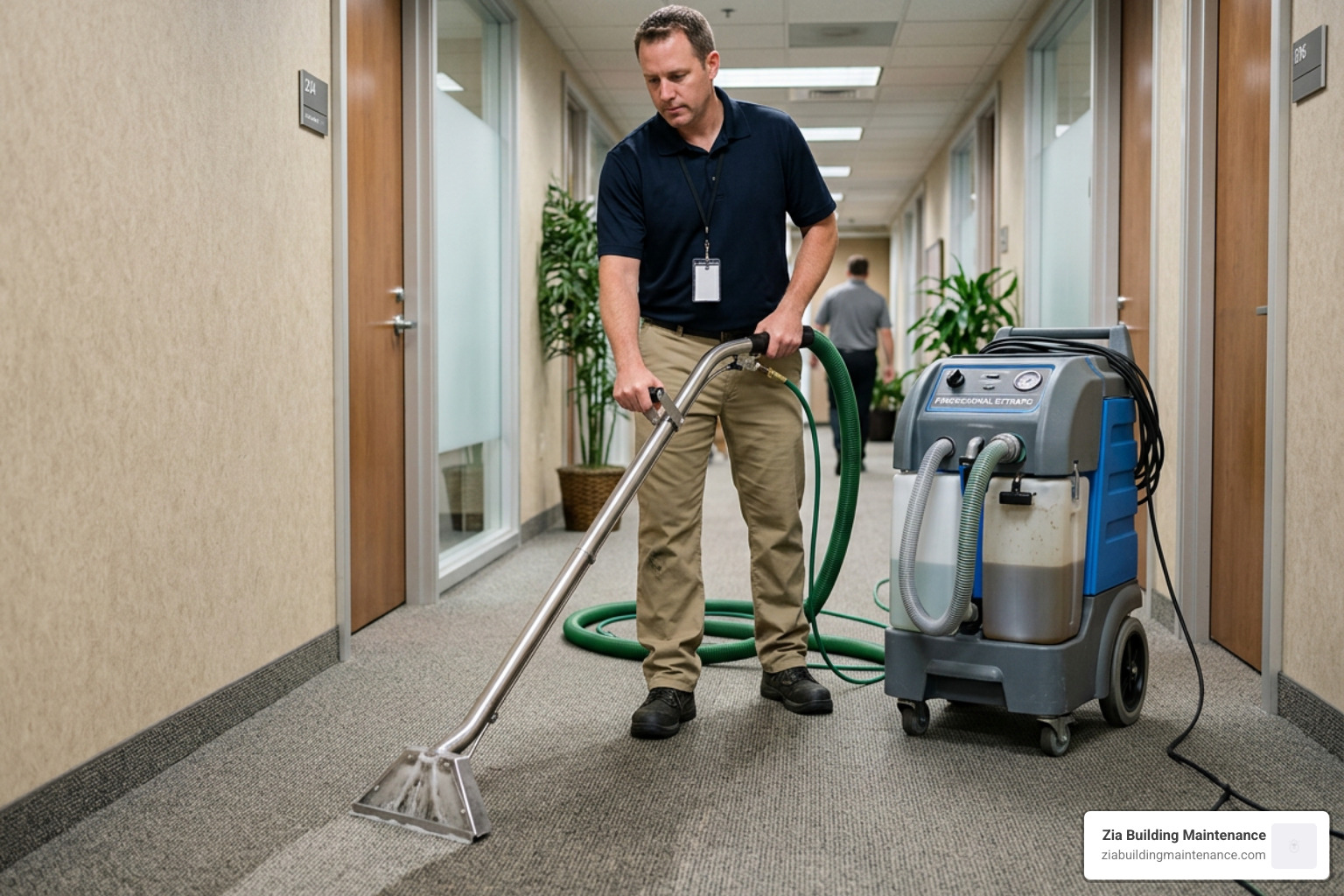 hot water extraction machine cleaning a commercial carpet hot water extraction machine cleaning a commercial carpet