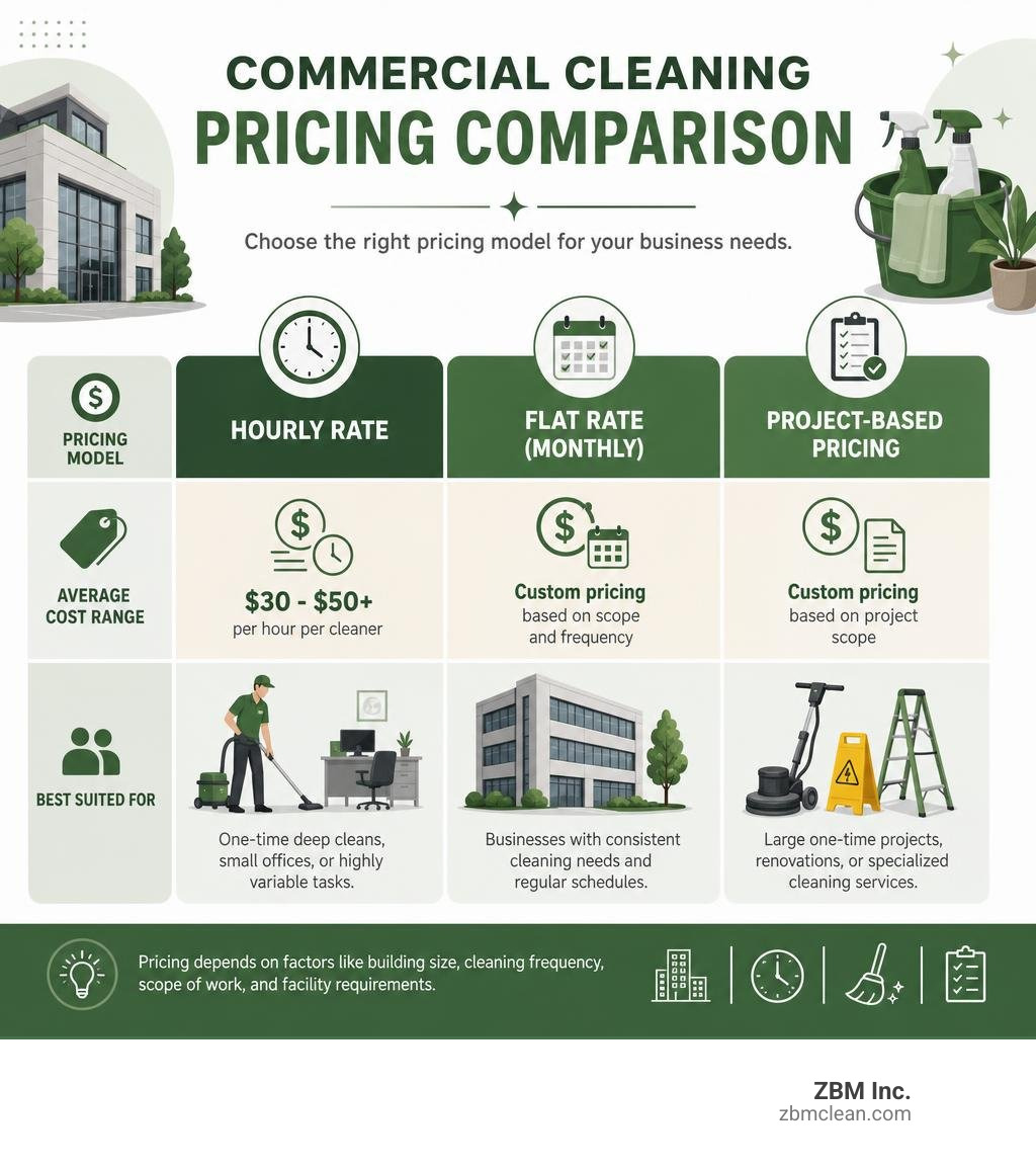 pricing comparison chart for commercial cleaning services infographic pricing comparison chart for commercial cleaning services infographic