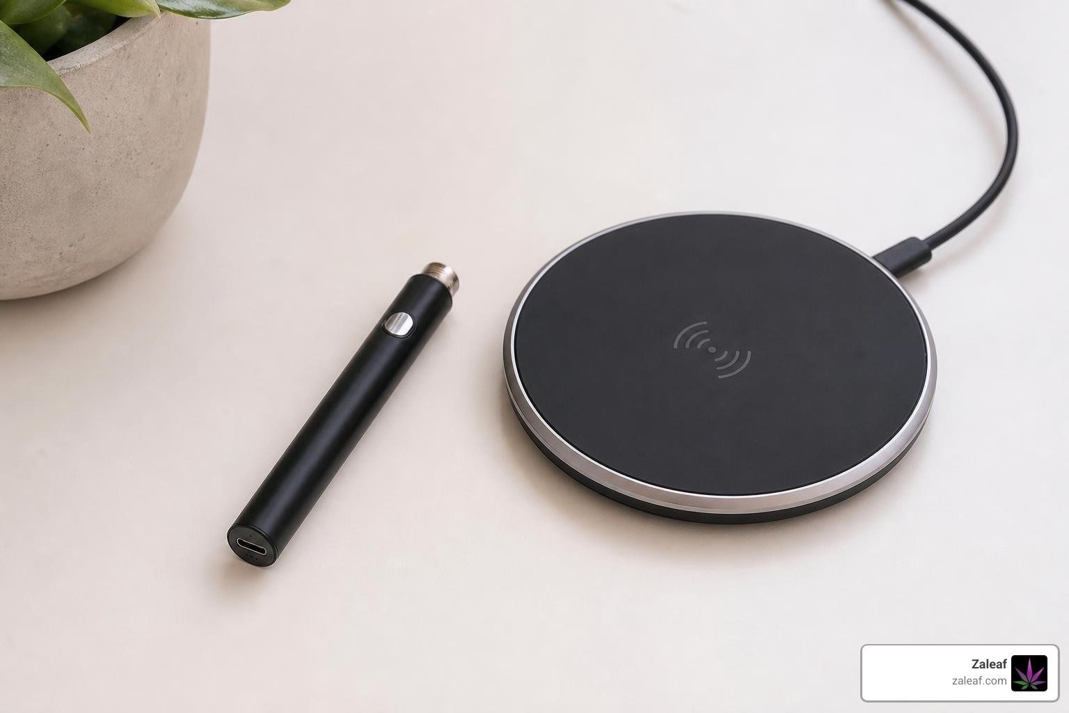 safe wireless 510 vape battery charging environment on clean flat surface safe wireless 510 vape battery charging environment on clean flat surface