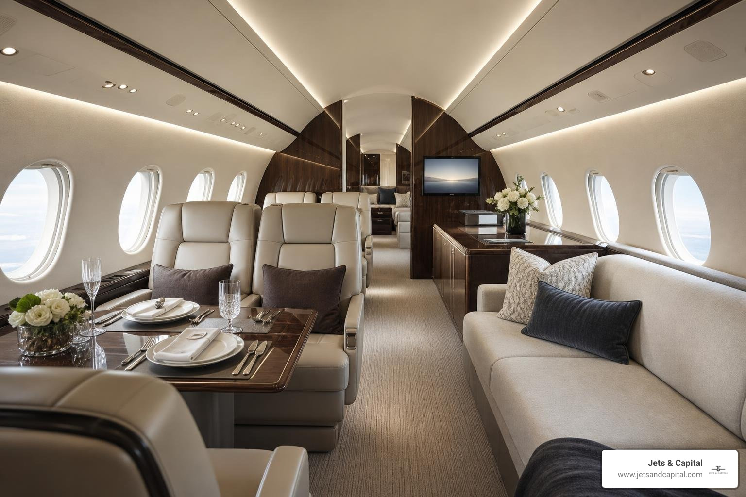 luxury private planes interior cabin high-net-worth travel