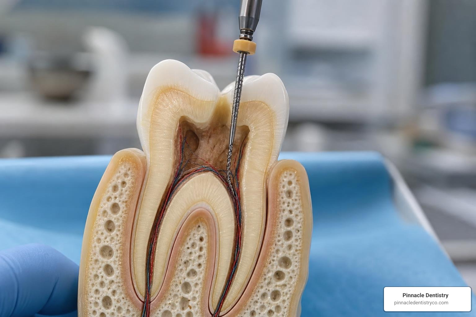 root canal treatment steps inside tooth