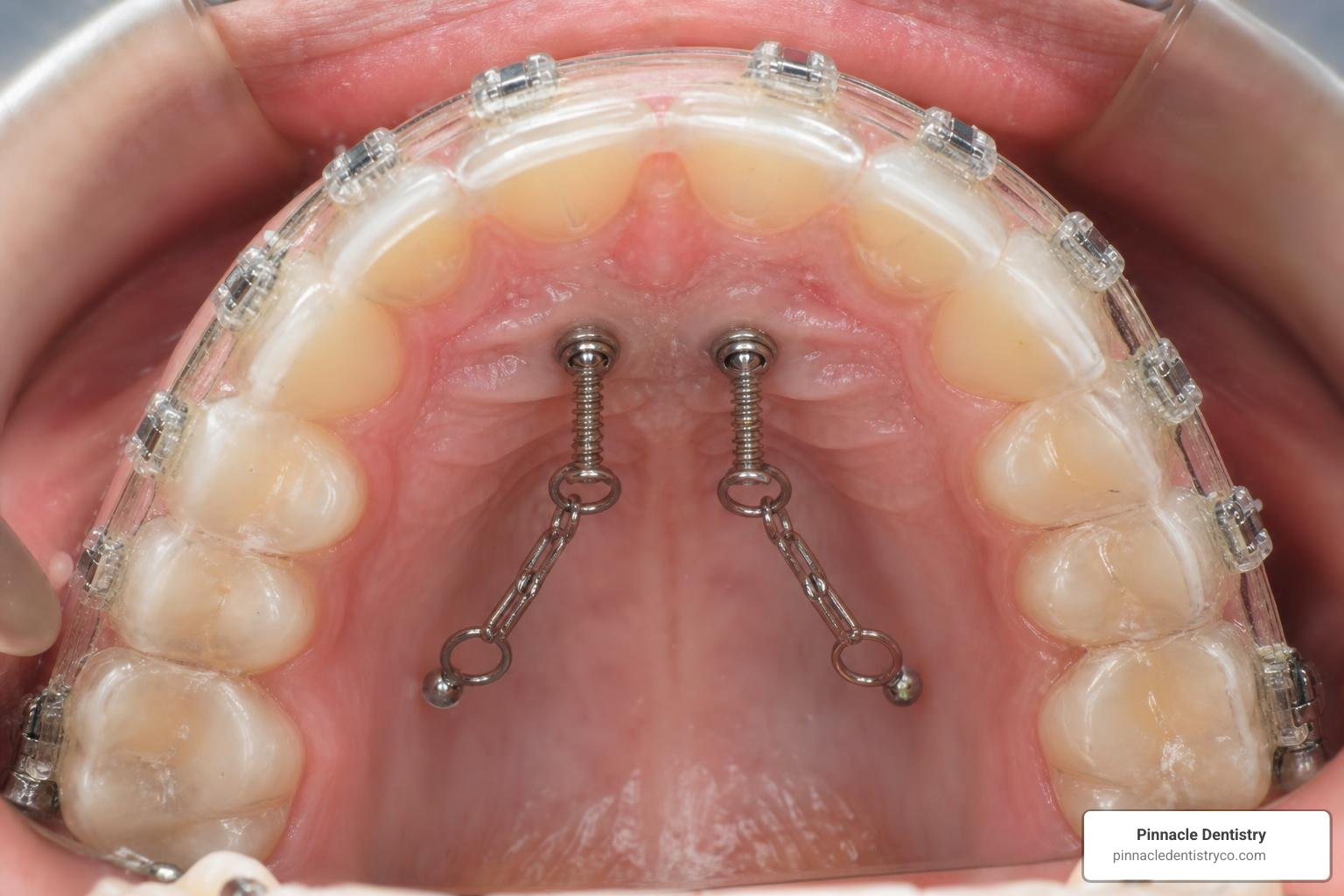orthodontic miniscrews used for vertical control in adult bite correction