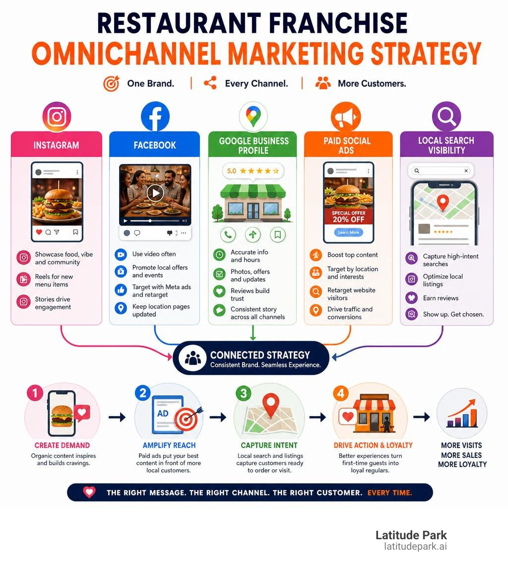 restaurant franchise omnichannel marketing strategy infographic infographic