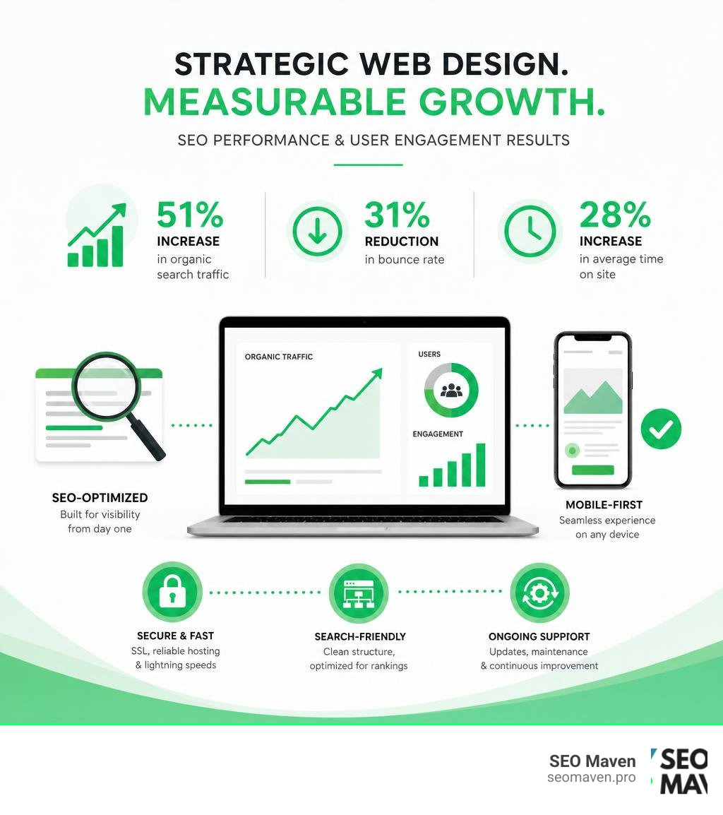 Infographic showing SEO growth metrics and user engagement stats infographic Infographic showing SEO growth metrics and user engagement stats infographic