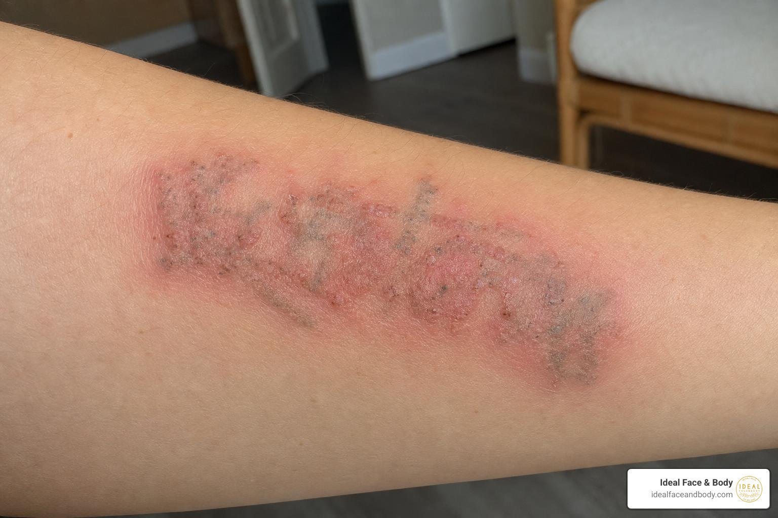 healing skin after a laser tattoo removal session healing skin after a laser tattoo removal session