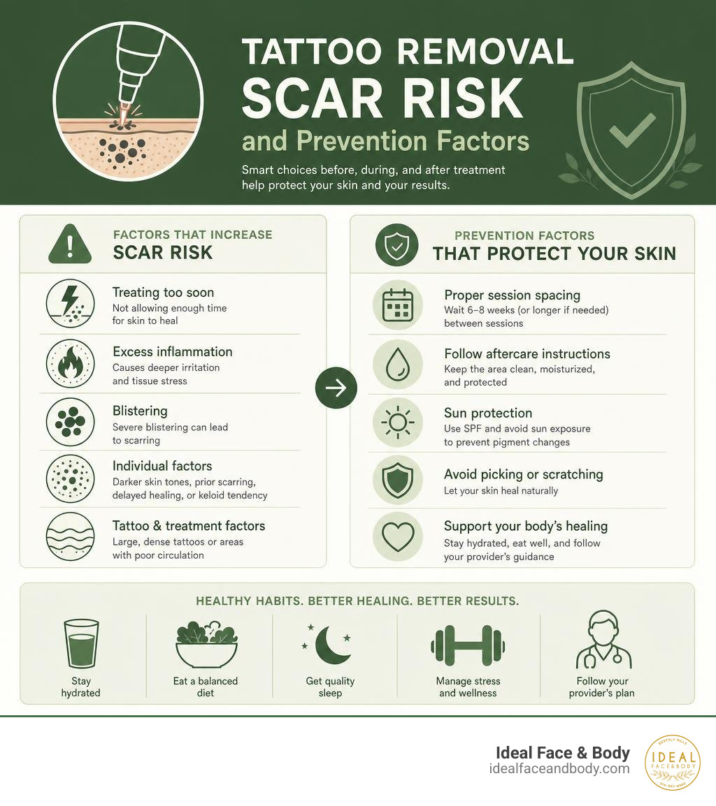 tattoo removal scar risk and prevention factors infographic infographic tattoo removal scar risk and prevention factors infographic infographic