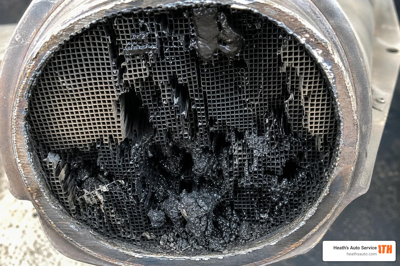 damaged catalytic converter honeycomb damaged catalytic converter honeycomb