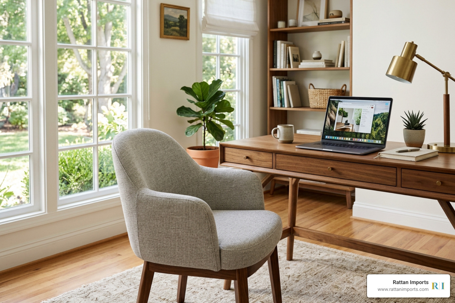 curved arm dining chair styled as a home office accent chair next to a desk curved arm dining chair styled as a home office accent chair next to a desk