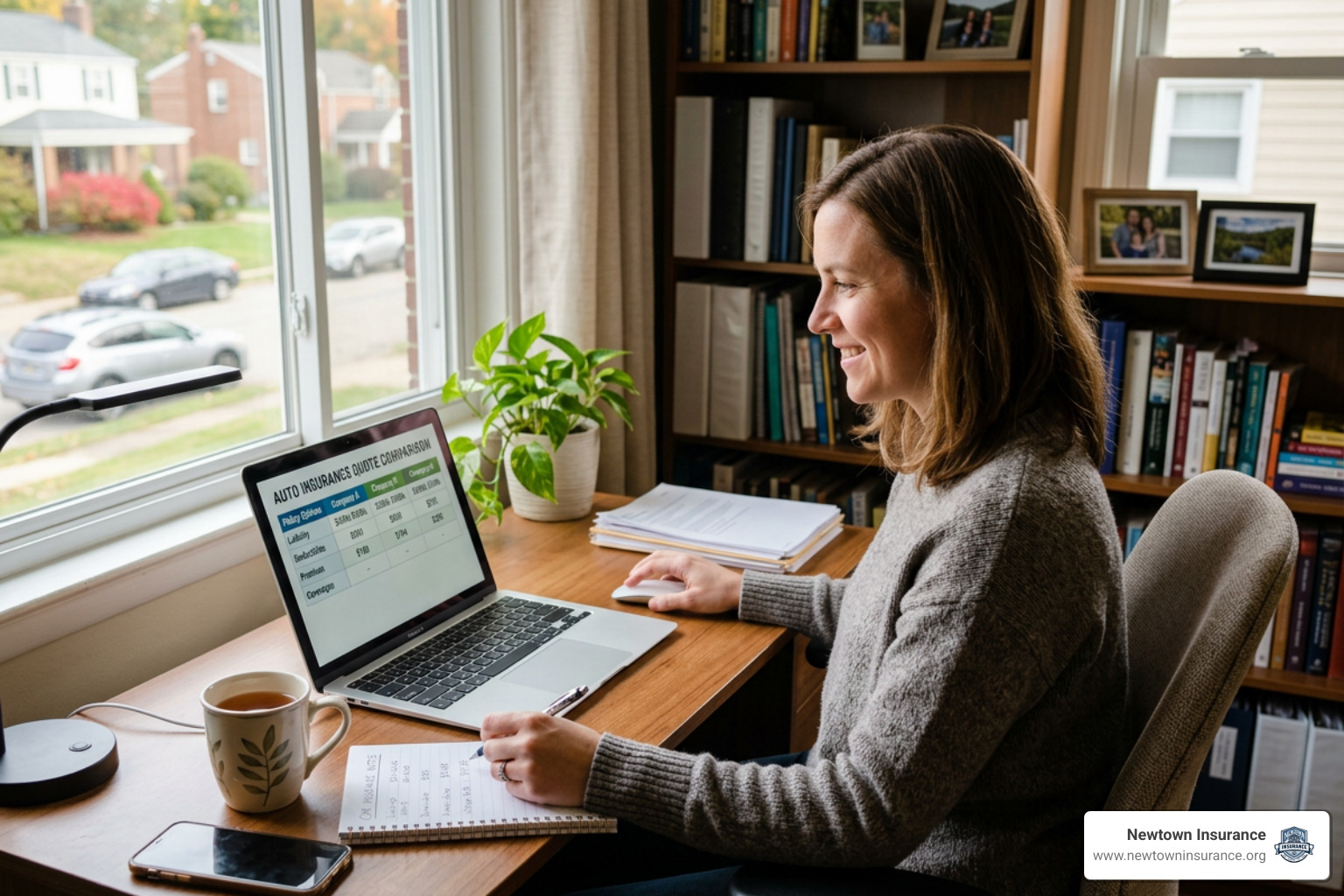 Comparing car insurance quotes on a laptop in Lower Burrell PA Comparing car insurance quotes on a laptop in Lower Burrell PA