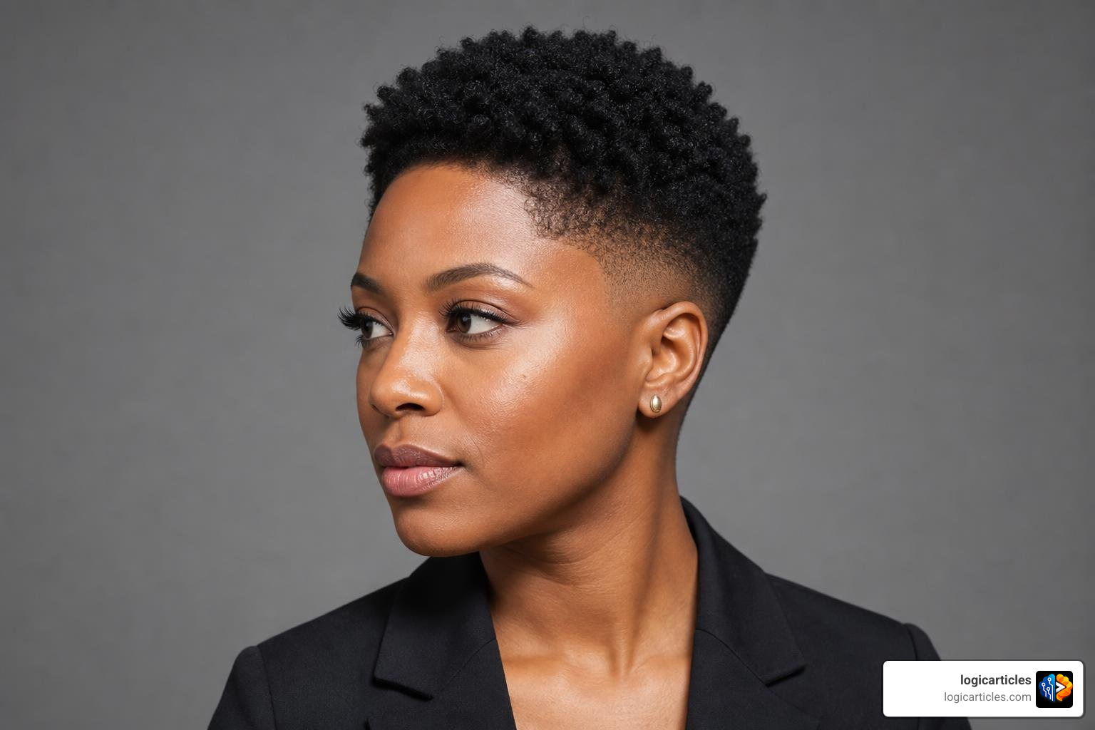 Classic taper fade haircut on natural hair Classic taper fade haircut on natural hair