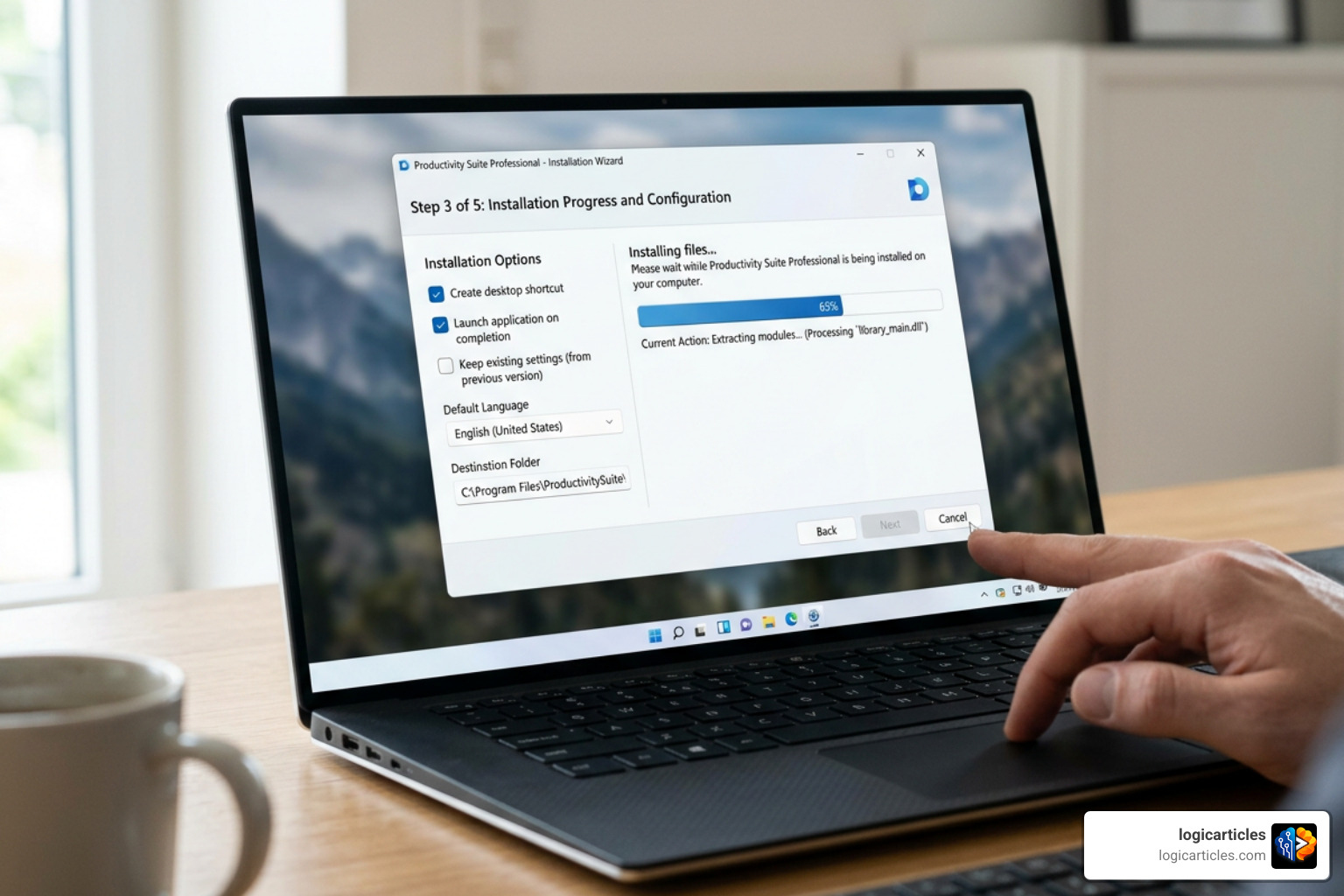 Zusiymorp 35.3 installation steps and configuration wizard interface
