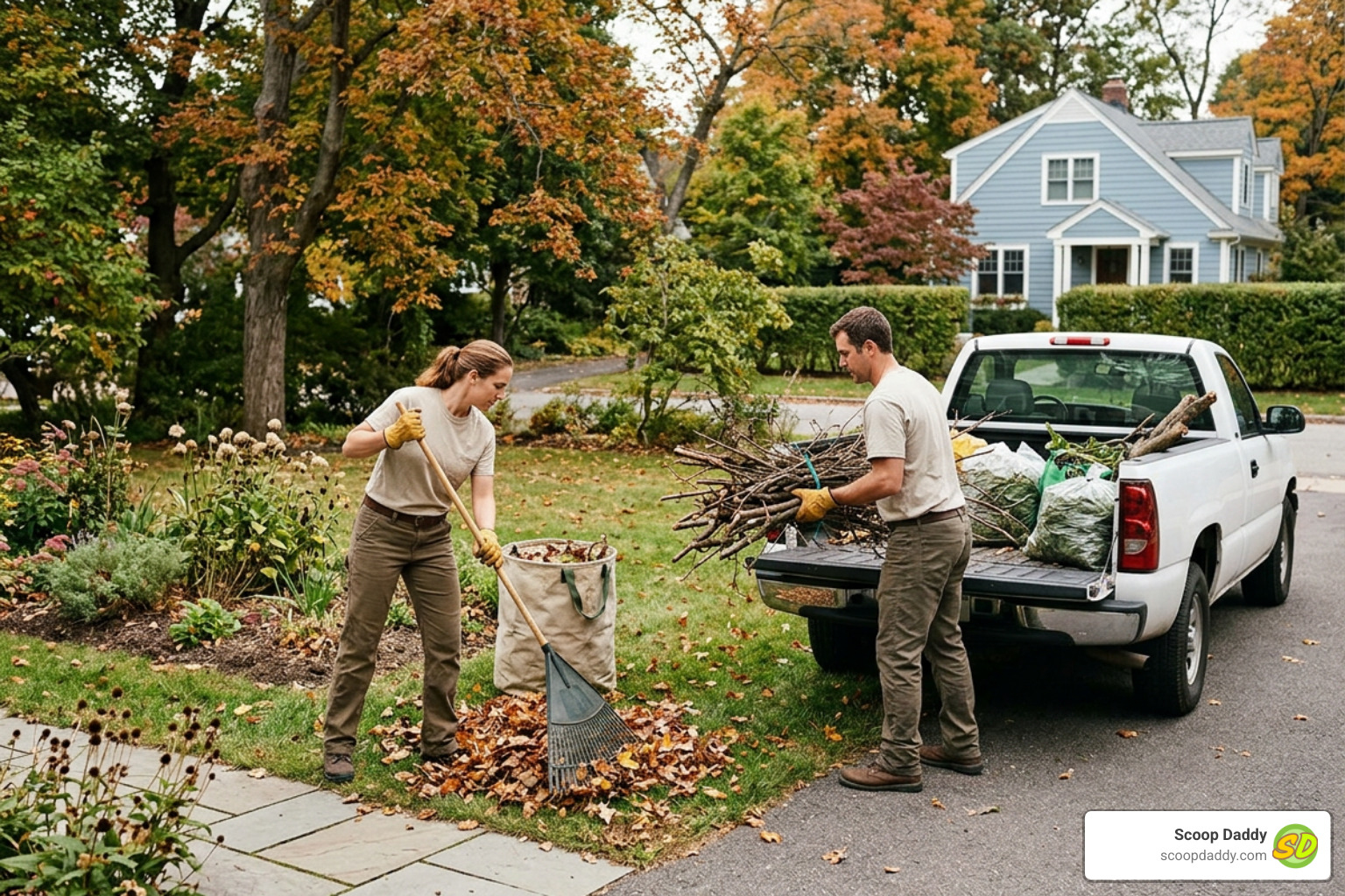 municipal collection truck emptying yard waste bins on a suburban street municipal collection truck emptying yard waste bins on a suburban street
