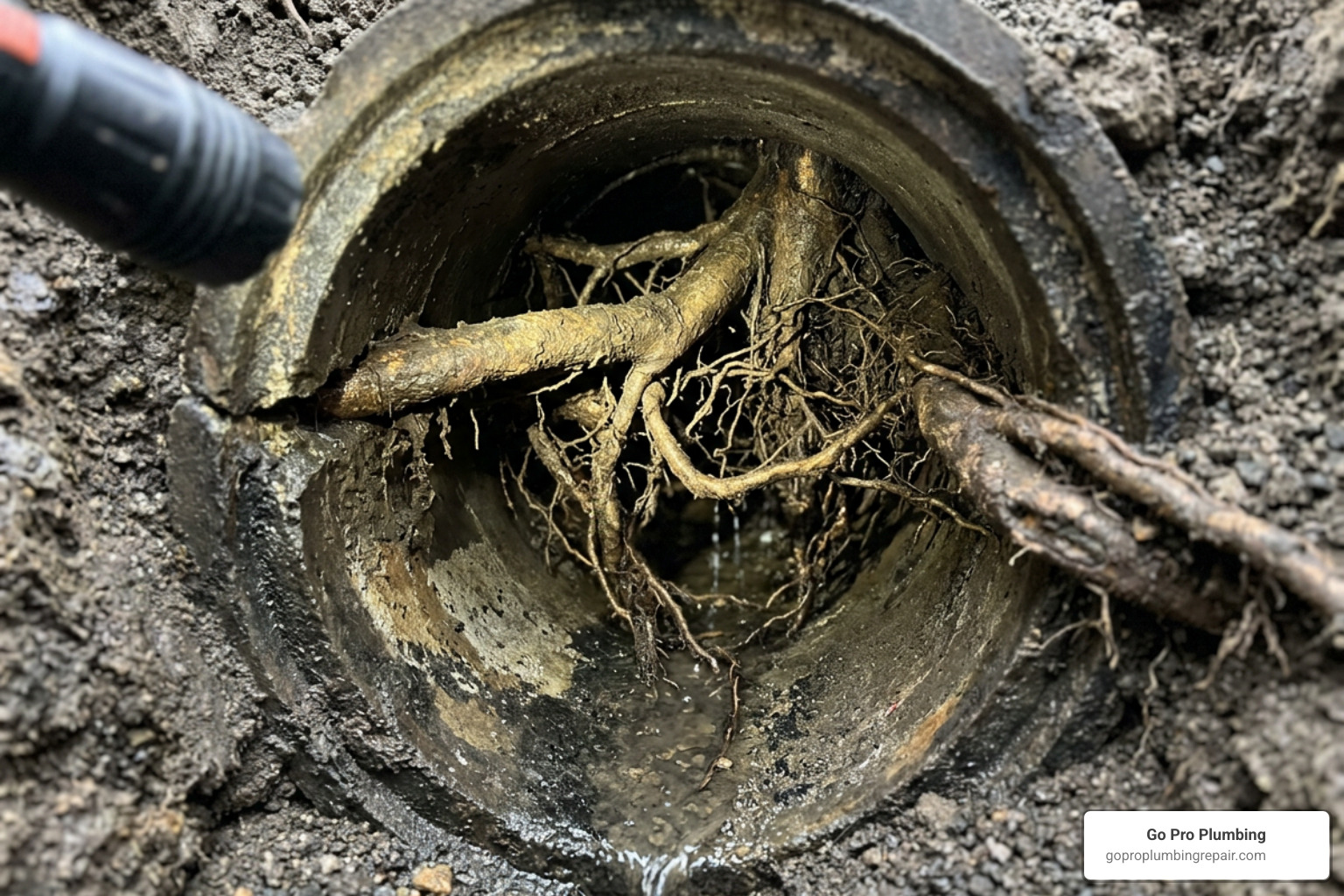 tree roots invading sewer pipes