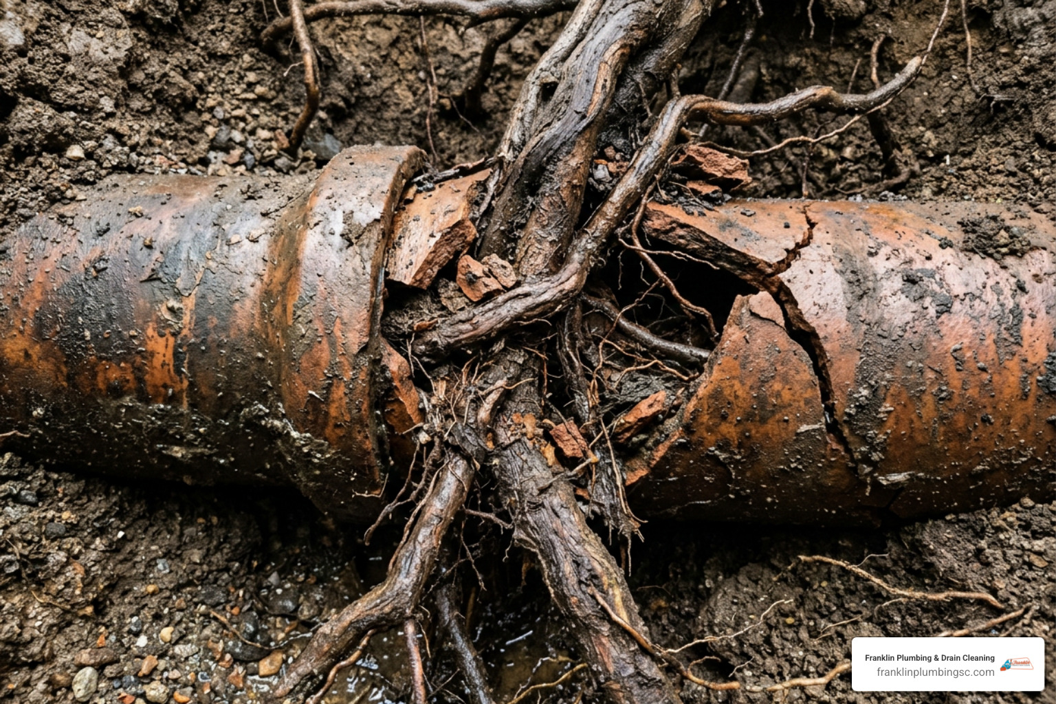 tree roots invading clay sewer pipe underground tree roots invading clay sewer pipe underground