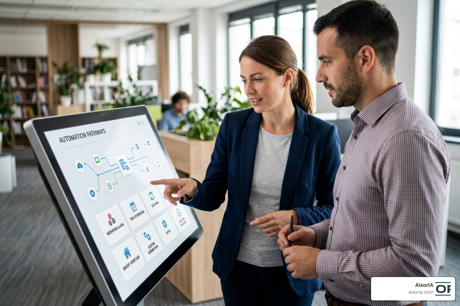 AI agent executing tasks autonomously across multiple desktop applications