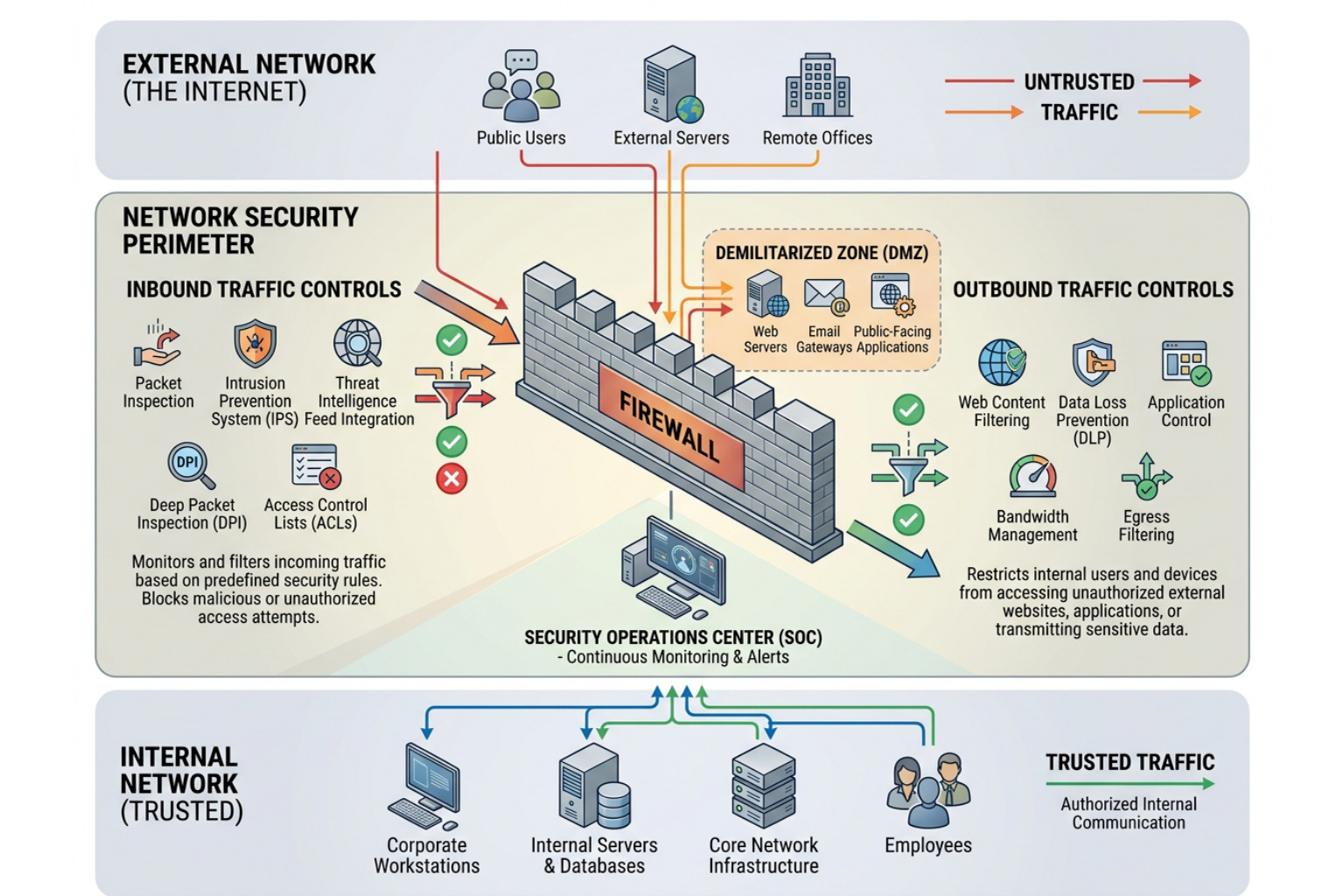 network security perimeter diagram showing inbound and outbound traffic controls network security perimeter diagram showing inbound and outbound traffic controls