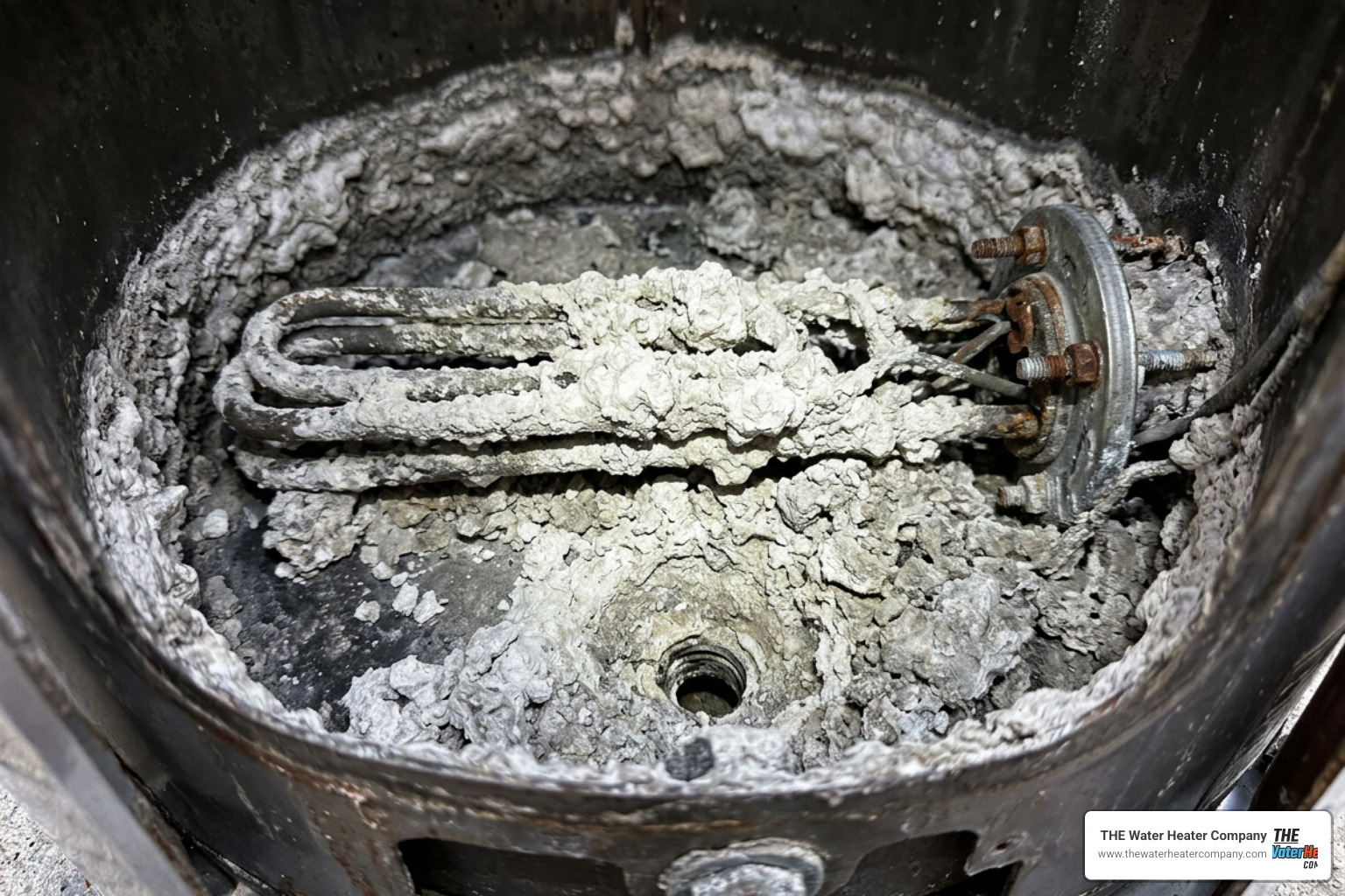 sediment buildup inside a tanked water heater sediment buildup inside a tanked water heater