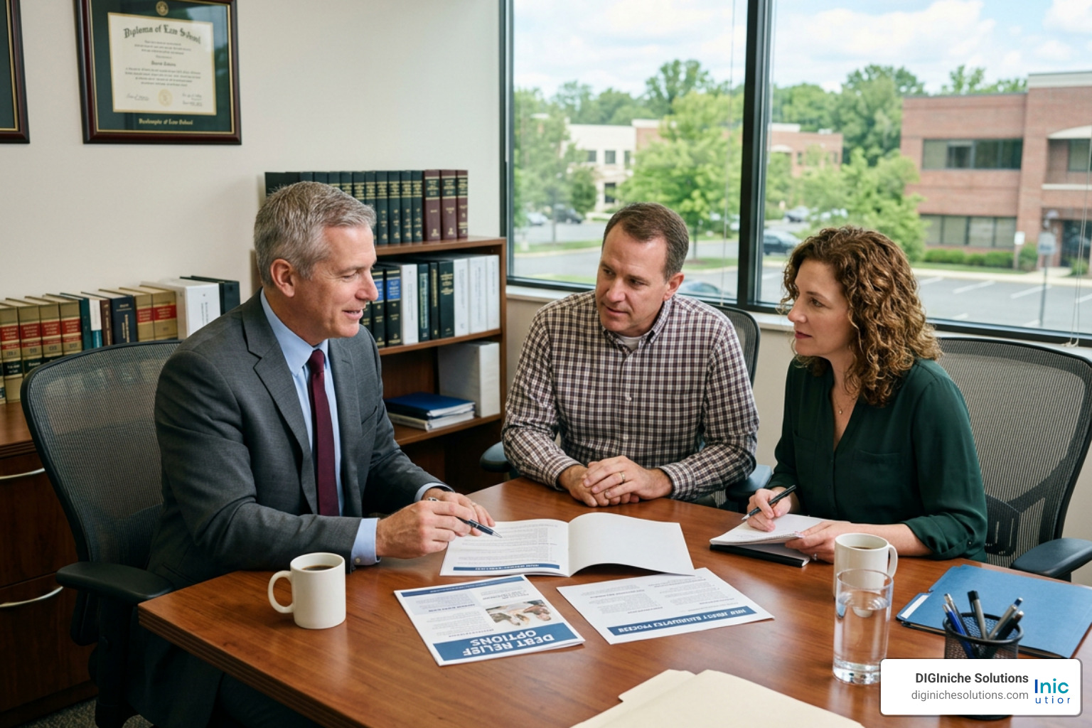 Consultation with a New Jersey bankruptcy lawyer discussing debt relief options