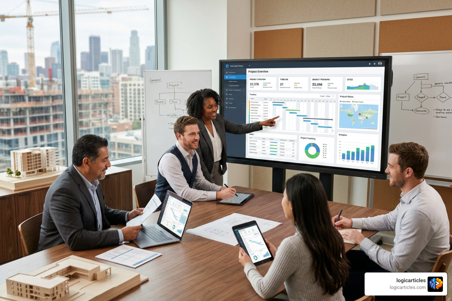 real estate developer analyzing data real estate developer analyzing data