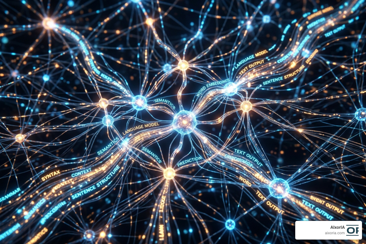 Neural network processing text and generating language structural patterns