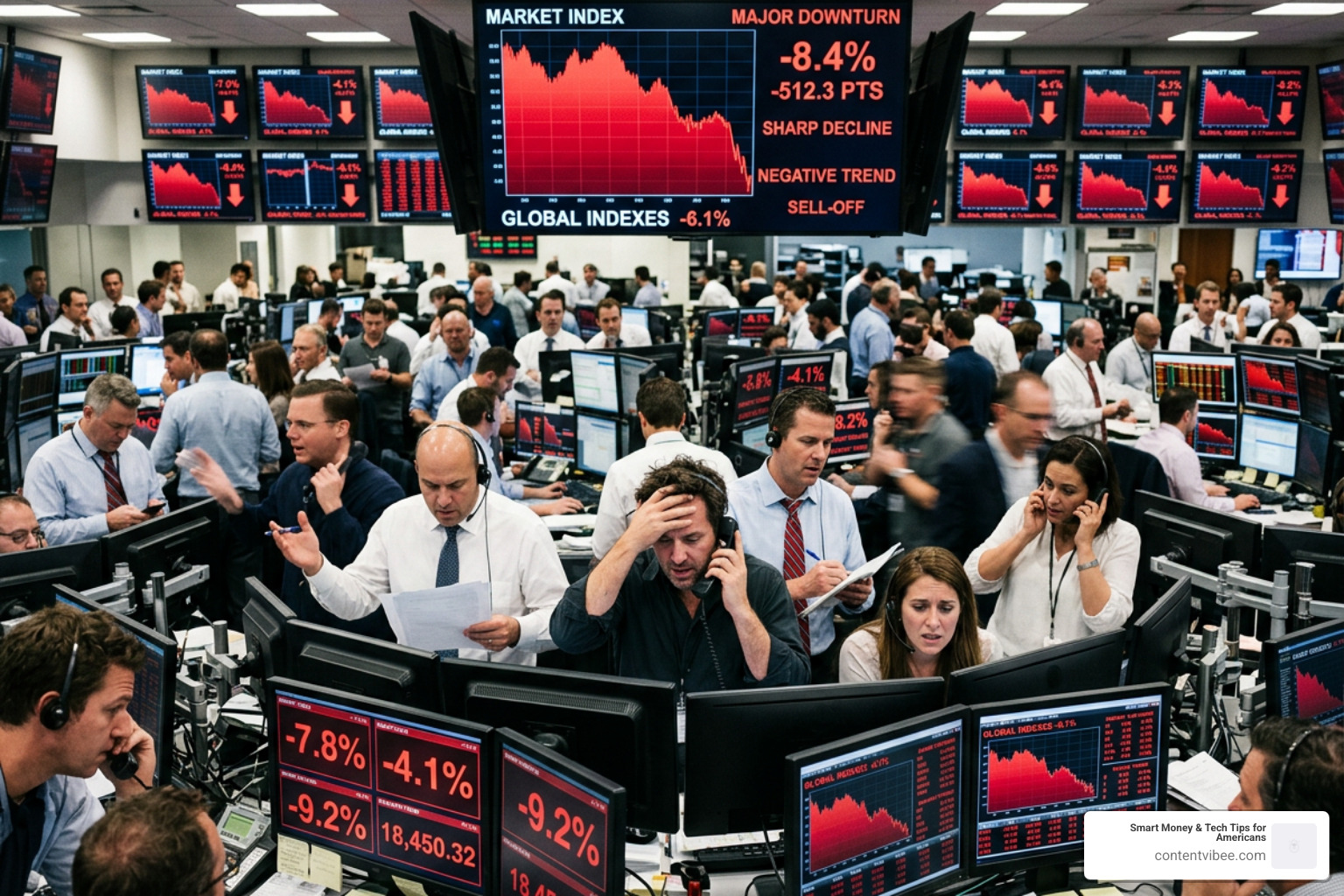 Stock market chart showing extreme market volatility and downturn Stock market chart showing extreme market volatility and downturn