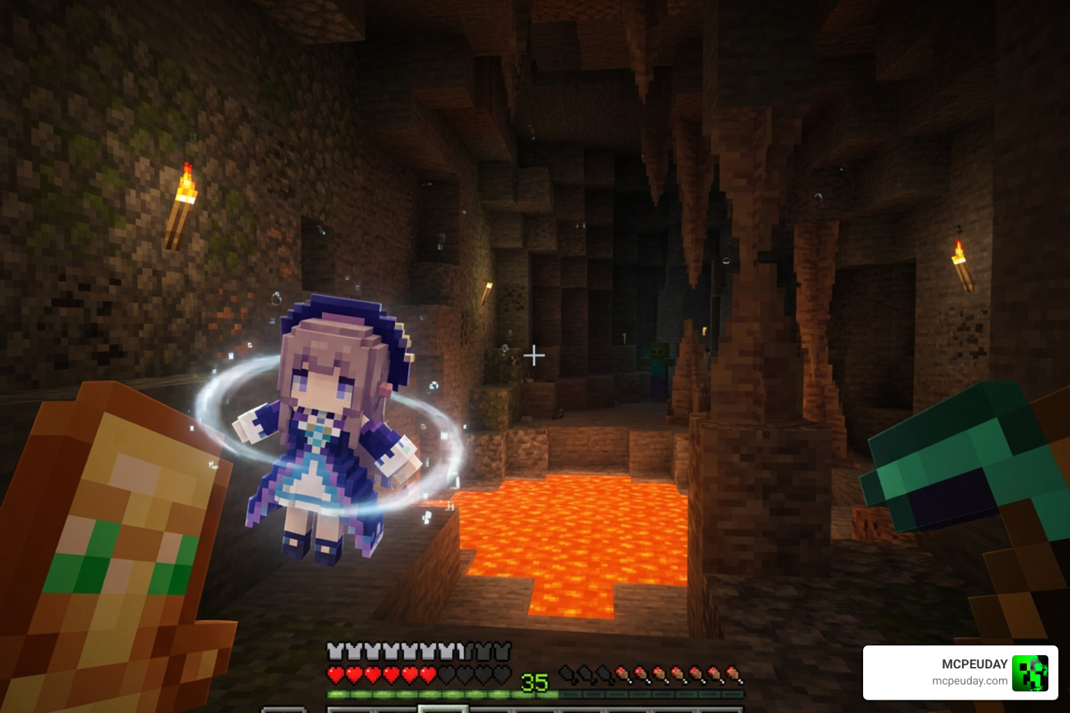 Herta Minecraft Totem mod in-game showcase