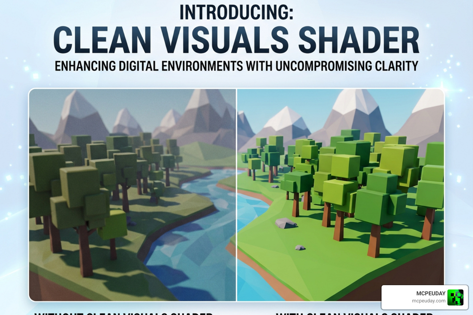 Clean Visuals SHADER Minecraft gameplay screenshot